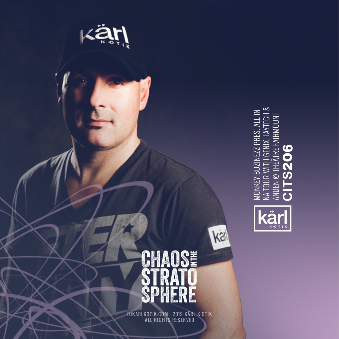 dj karl k-otik - chaos in the stratosphere episode 206 - dj kärl k-otik LIVE at monkey buzinezz pres. all in na tour with genix, jaytech & anden @ theatre fairmount