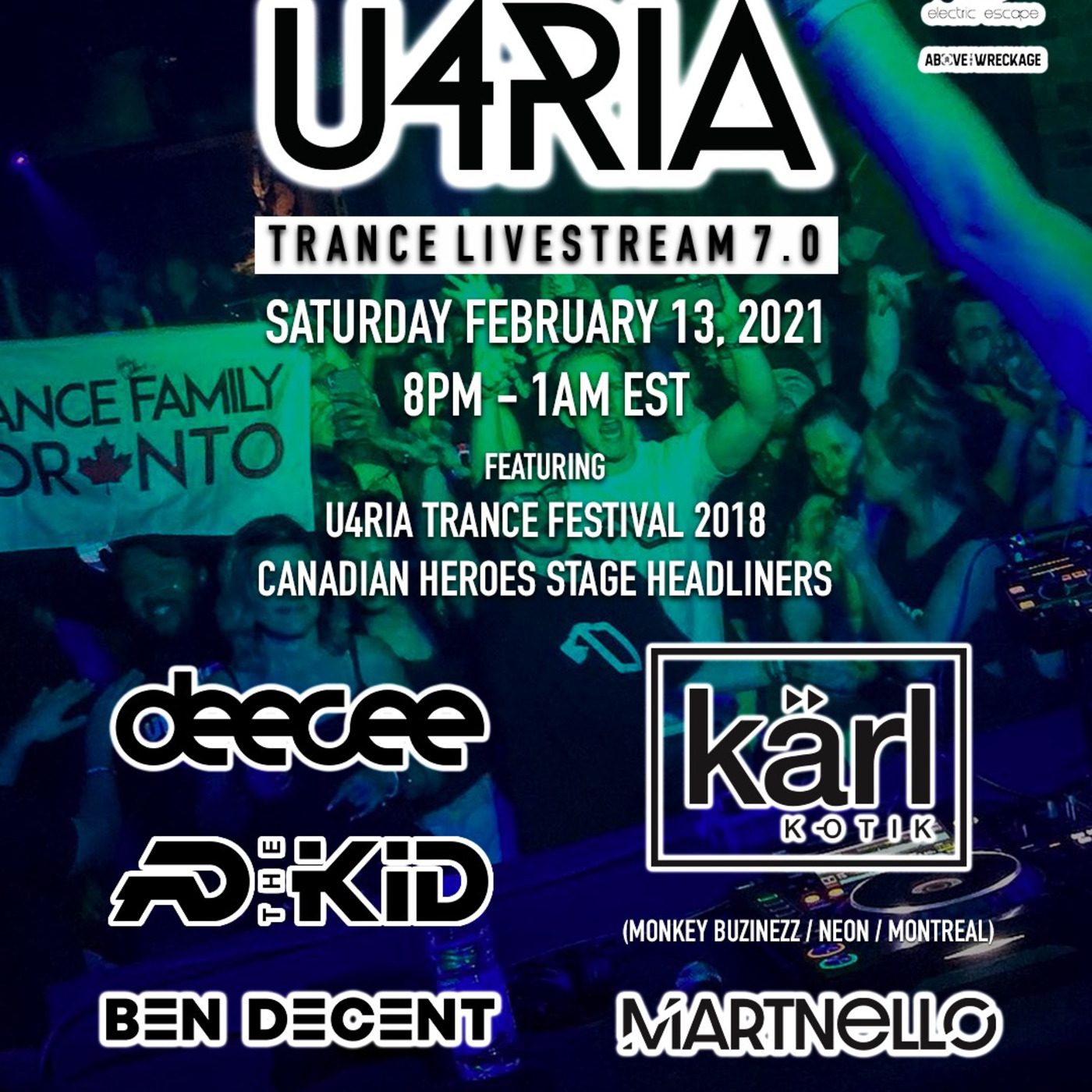 Episode 305: dj karl k-otik - chaos in the stratosphere episode 305 - special episode - LIVE at electric escape pres. u4ria livestream 7th edition