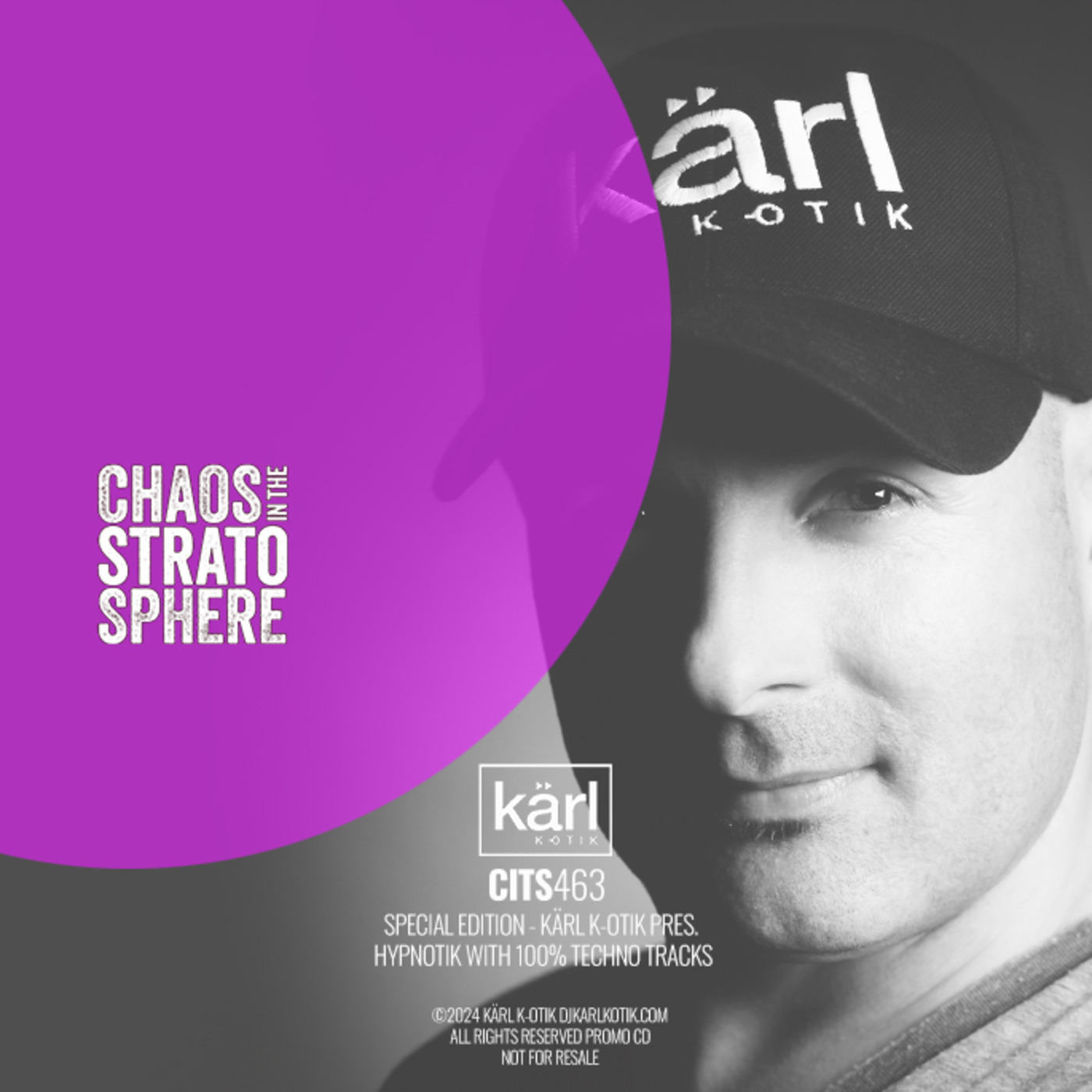 Episode 463: dj karl k-otik - chaos in the stratosphere episode 463 - special episode - kärl k-otik pres. hypnotik with 100% techno (rabbithole) tracks