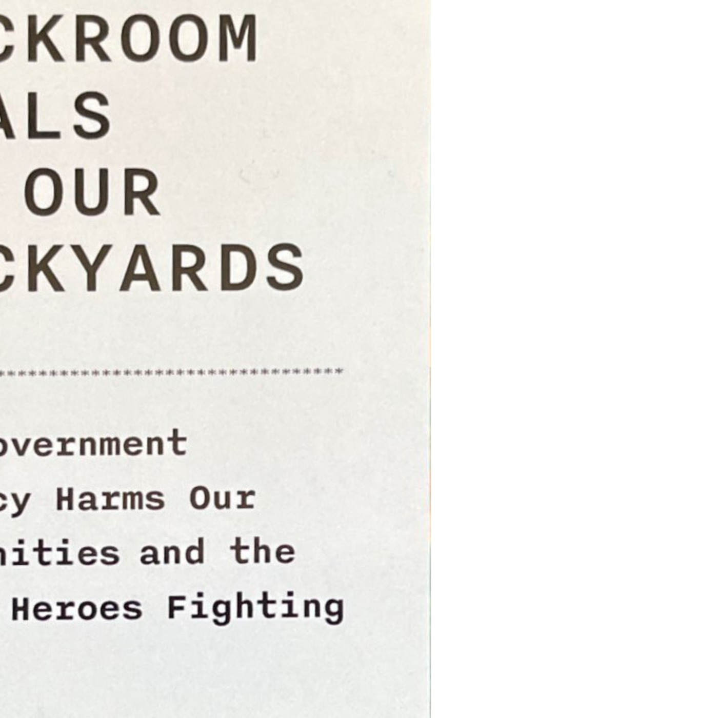 Episode 253: Episode 9-16 - "Backroom Deals in Our Backyards" With Miranda Spivack & Diane Cotter