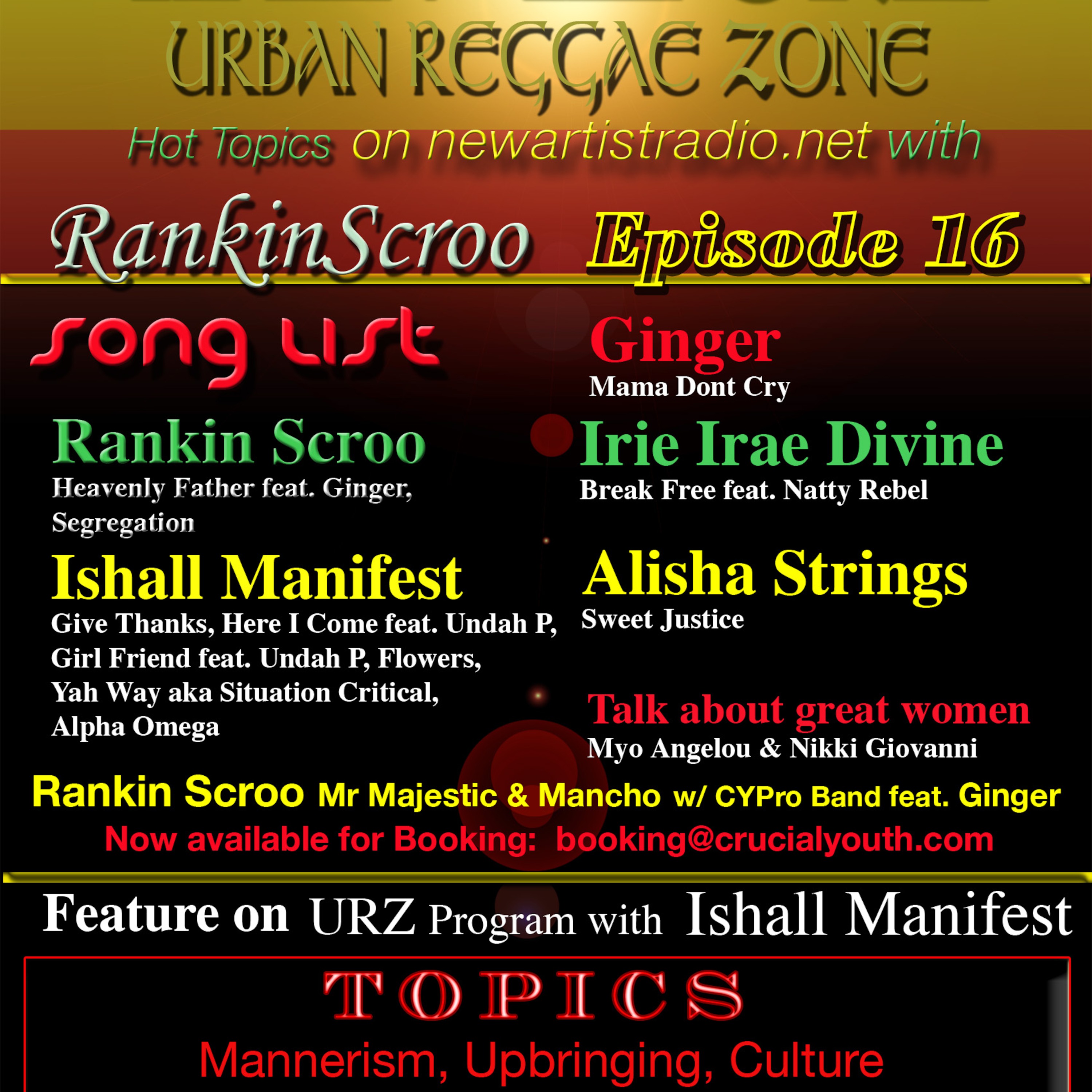 URBAN REGGAE ZONE radio show