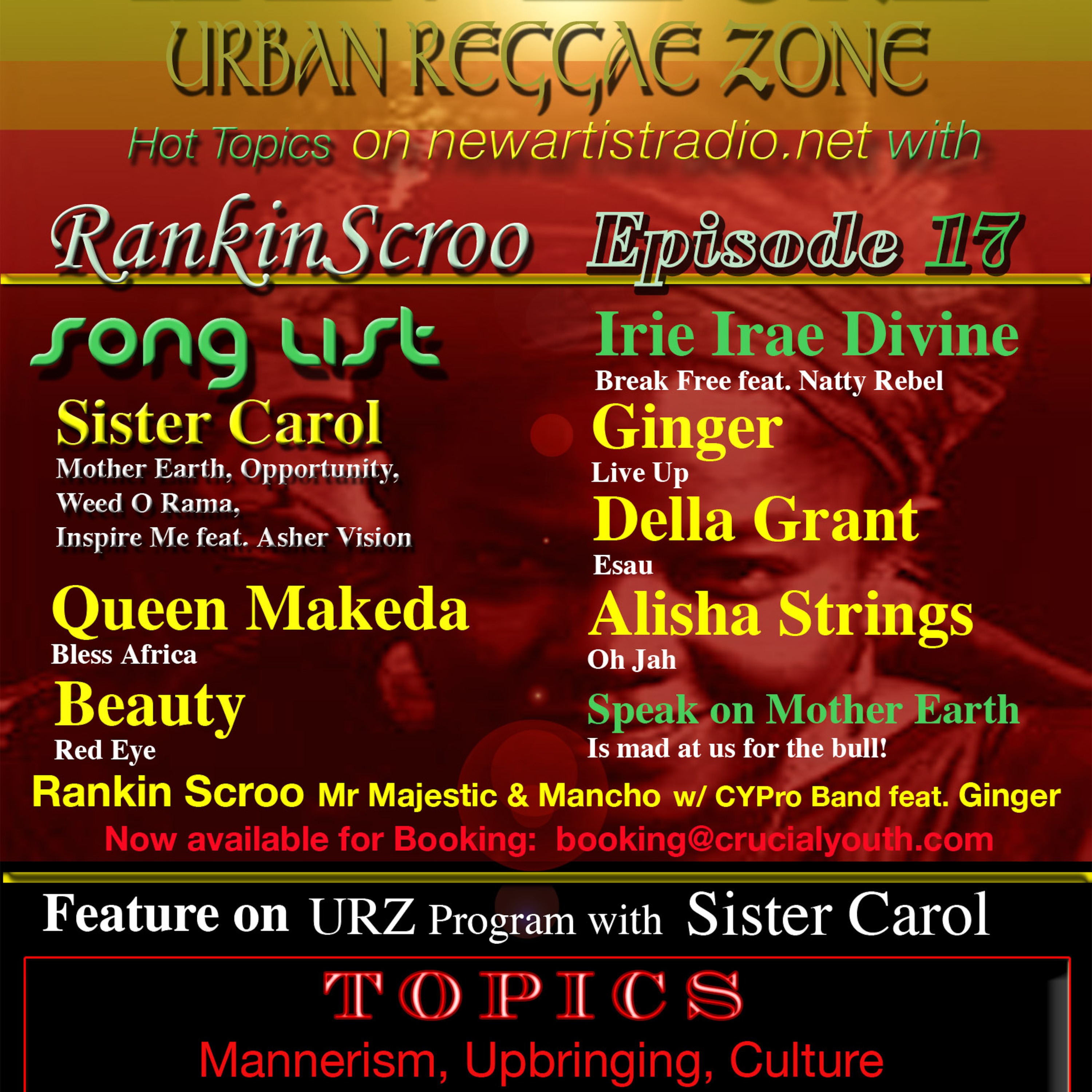 URBAN REGGAE ZONE radio show