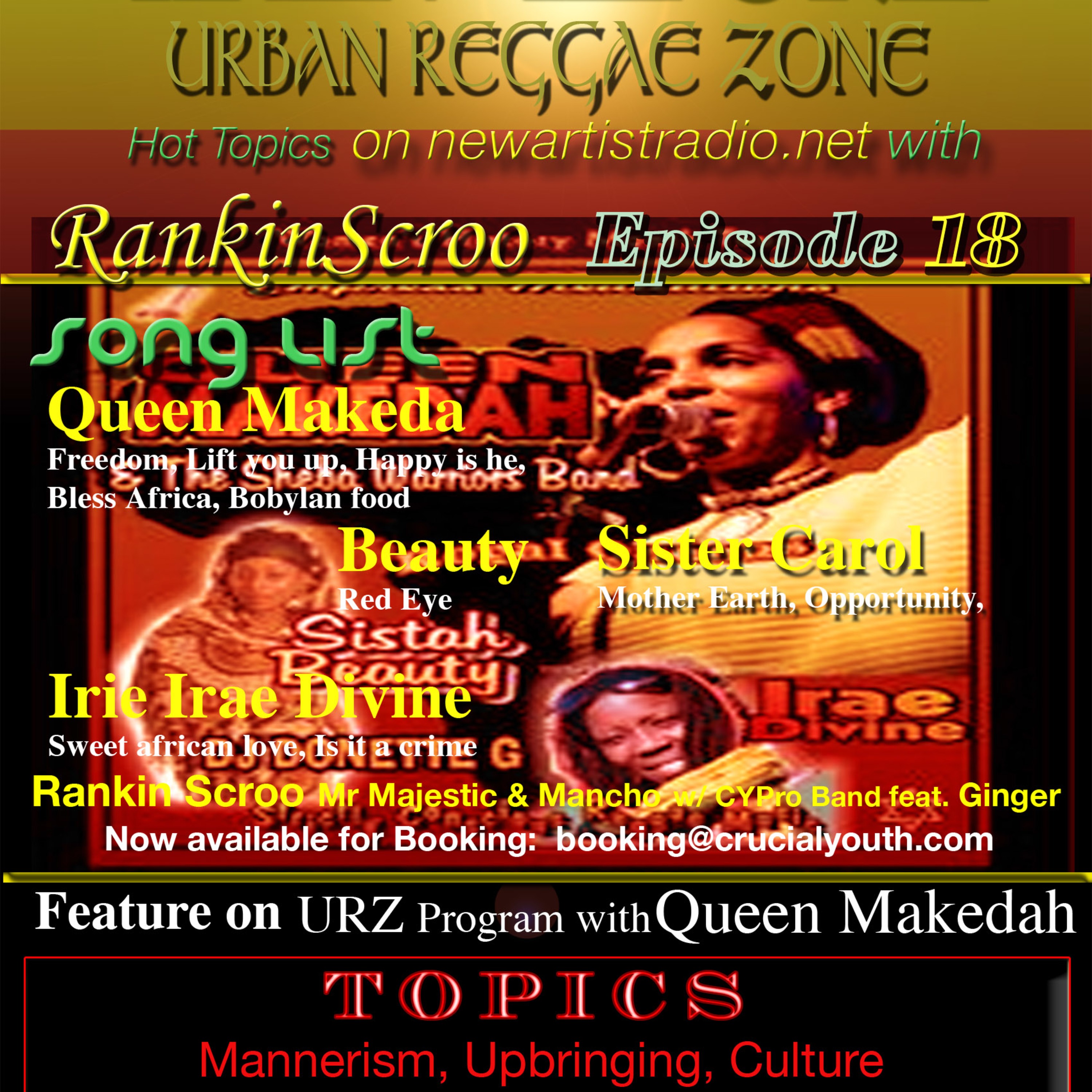 URBAN REGGAE ZONE radio show