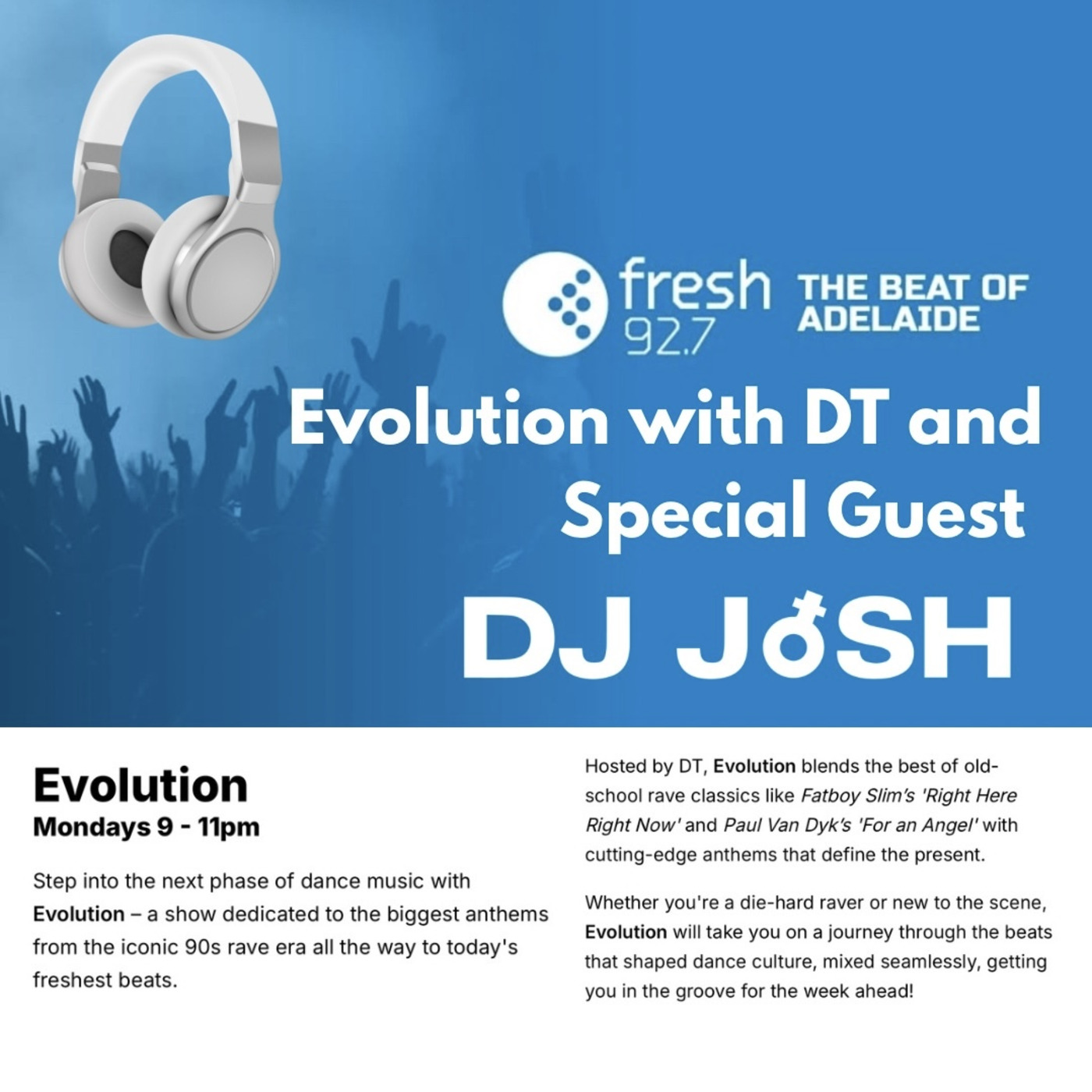 Episode 76: Evolution on Fresh FM with DT & Guest DJ JoSH 2025 episode artwork