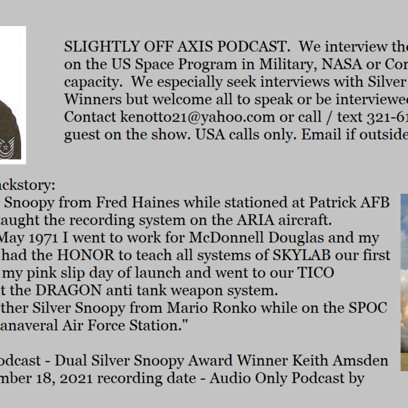 Slightly Off Axis Podcast