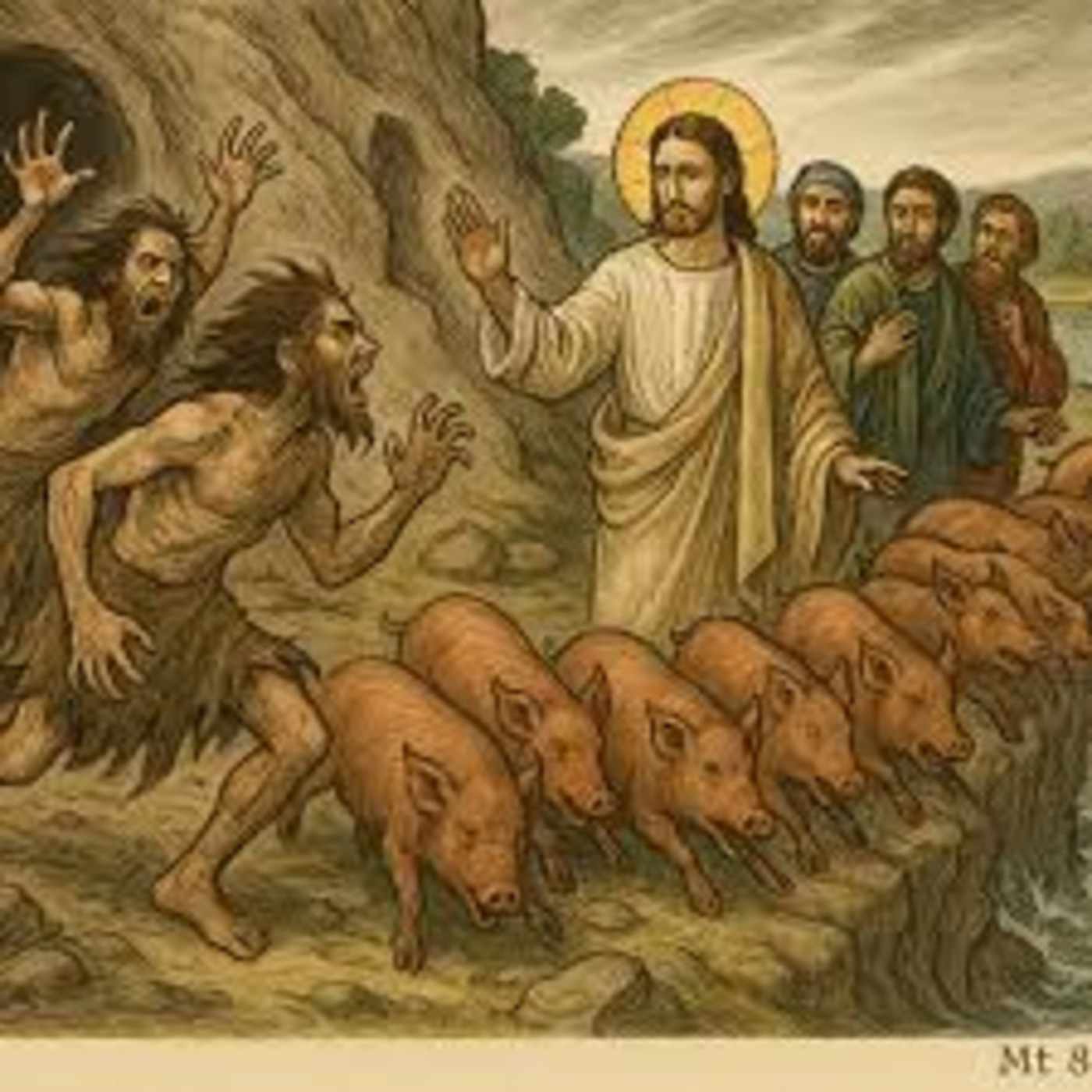 Episode 1739: 01/07 - Evangelho de hoje (Mt 8,28-34) episode artwork