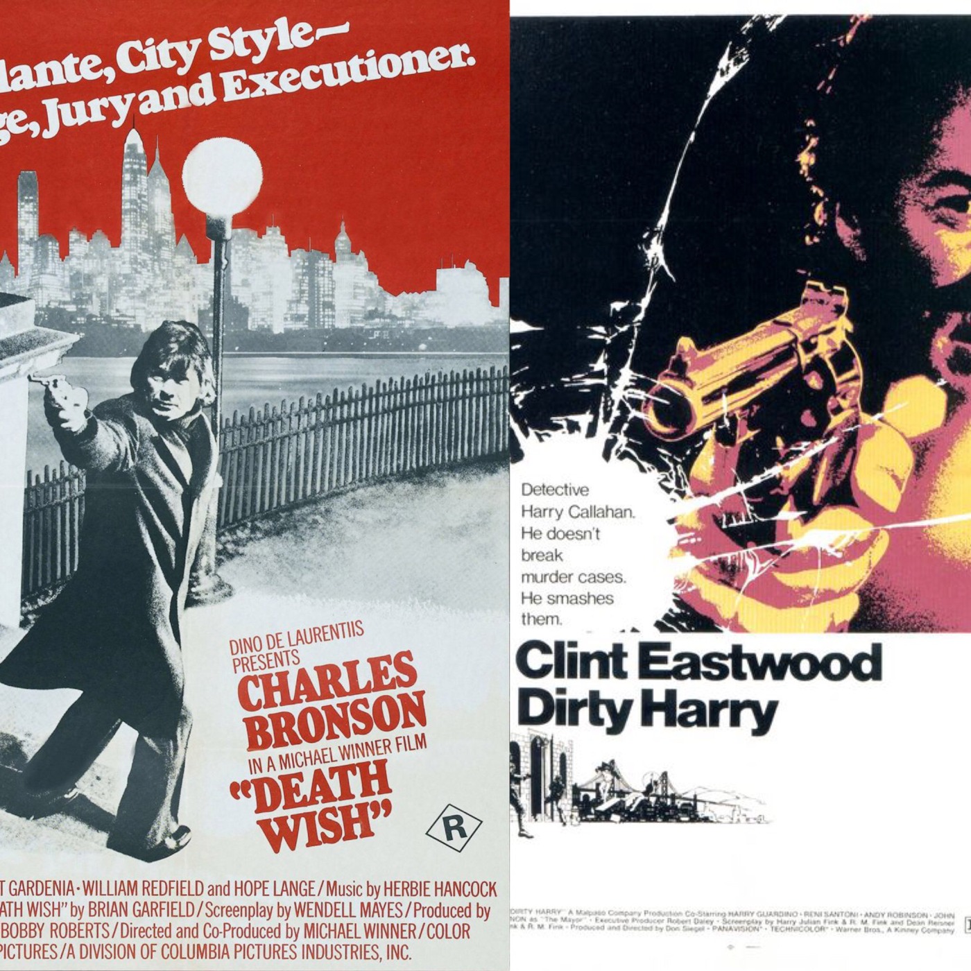 The Casual Debate: Dirty Harry (1972) vs. Death Wish (1974)