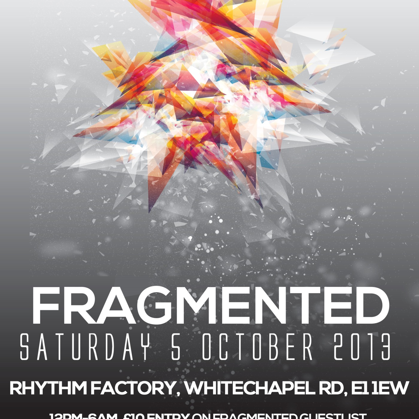 Fragmented Part 2 @ Rhythm Factory, Whitechapel - Promo Mix by Aaron JM