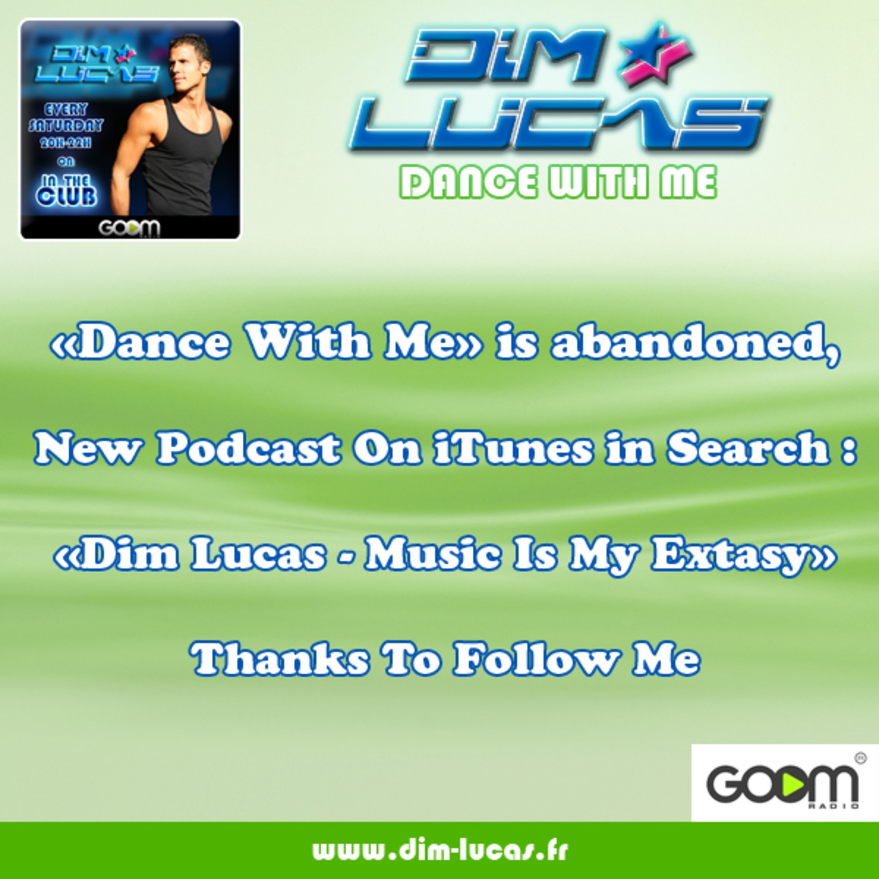 I leave Podomatic, new podcast "Music Is My Extasy" available on iTunes episode artwork