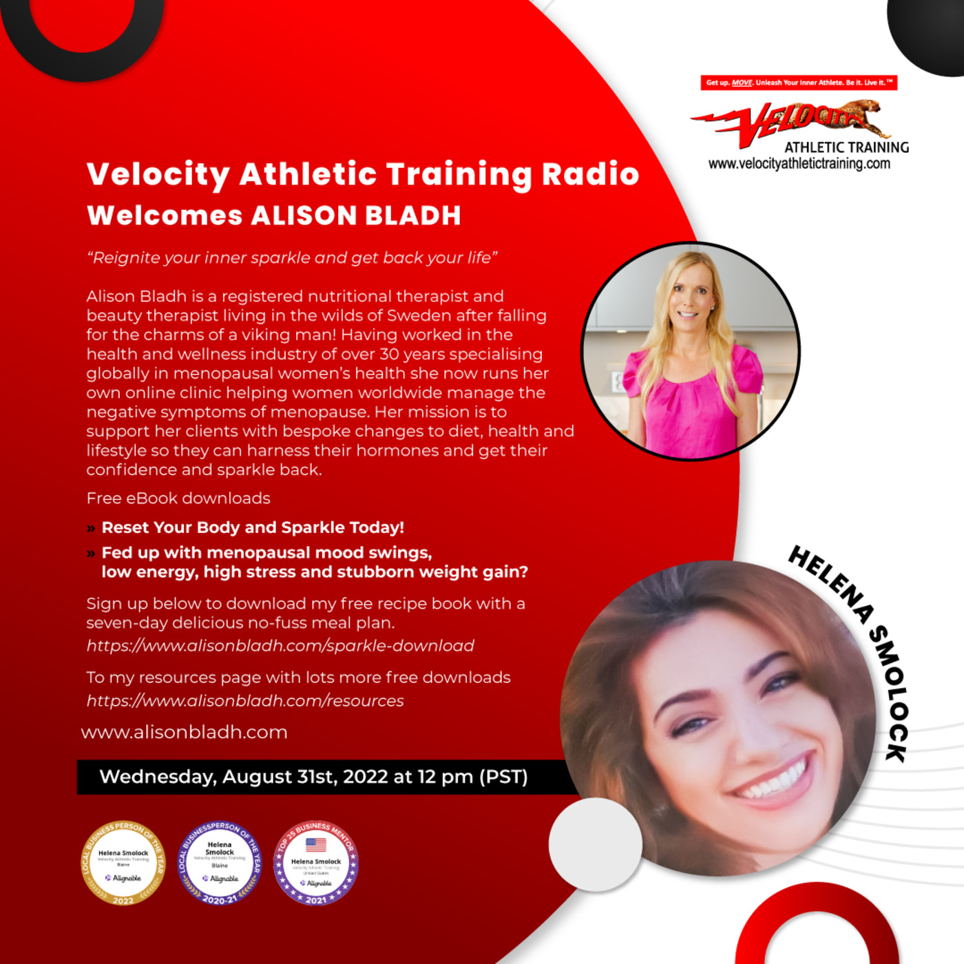 Episode 11: Women's Health Series - Reignite your Inner Sparkle and Get Your Life back with Alison Bladh episode artwork