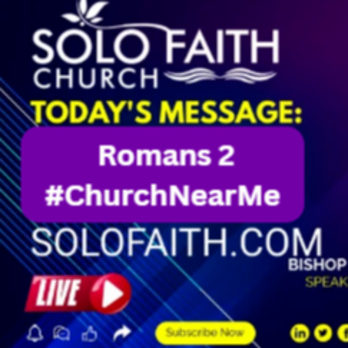 Episode 69: Church Concord NC | Church Near Me | Solo Faith Church Inc | Hartsell Community Romans 2 | 7/04/2025