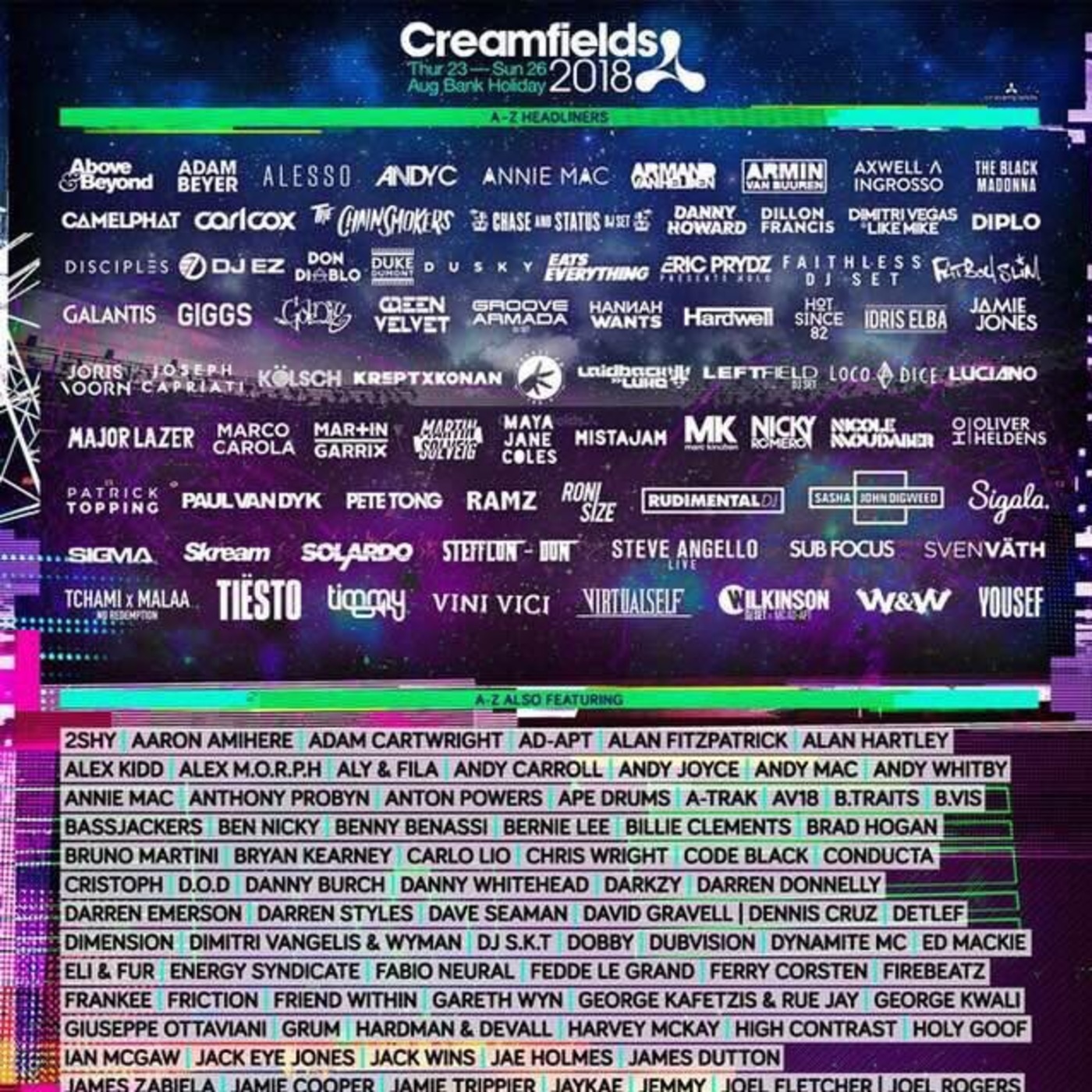 Creamfields 2018