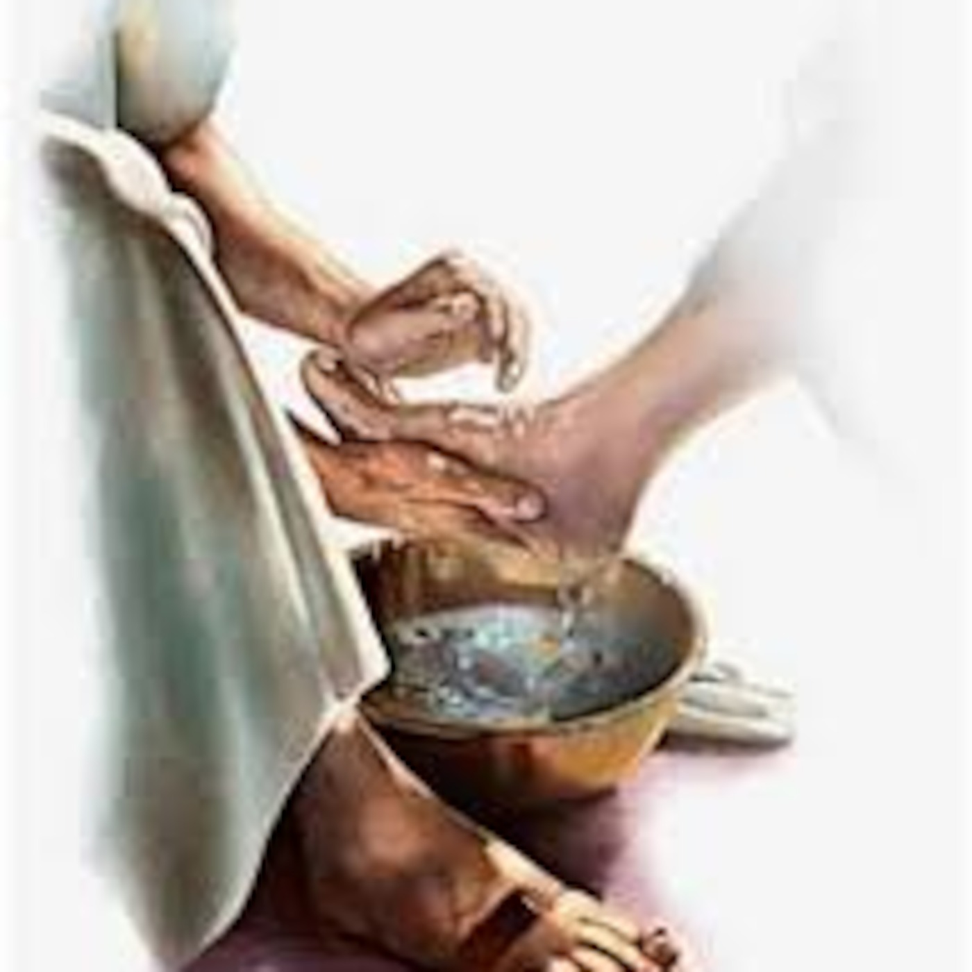 Jesus washing our feet