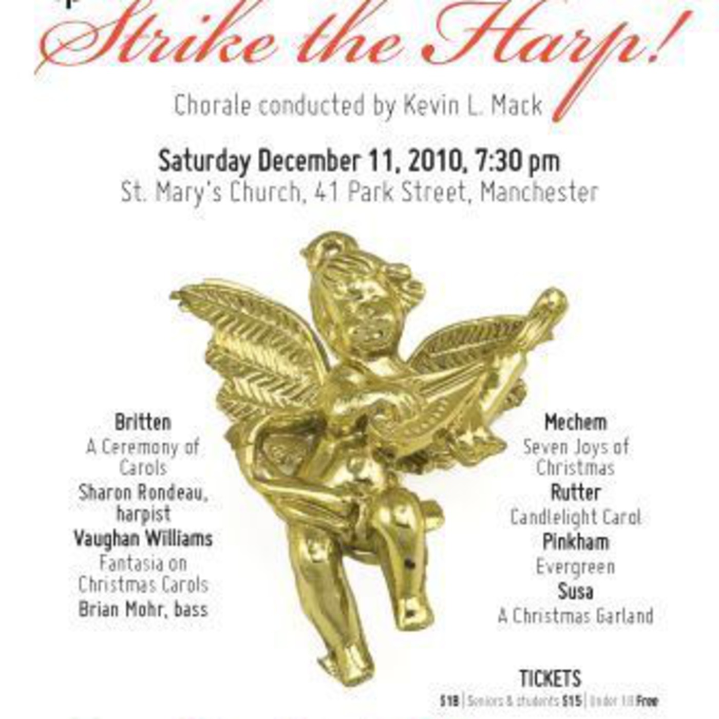 MSOC's Holiday Concert: Strike the Harp! with the Manchester Chorale