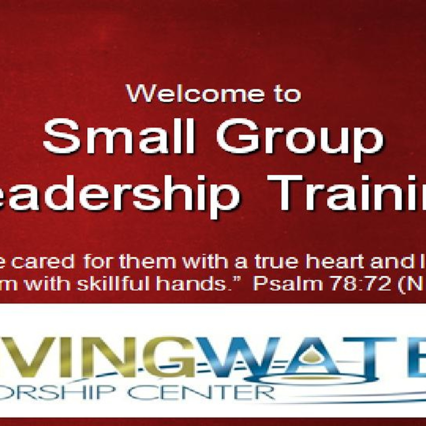 Small Group Leader Training episode artwork