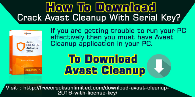 avast cleanup crack 2017