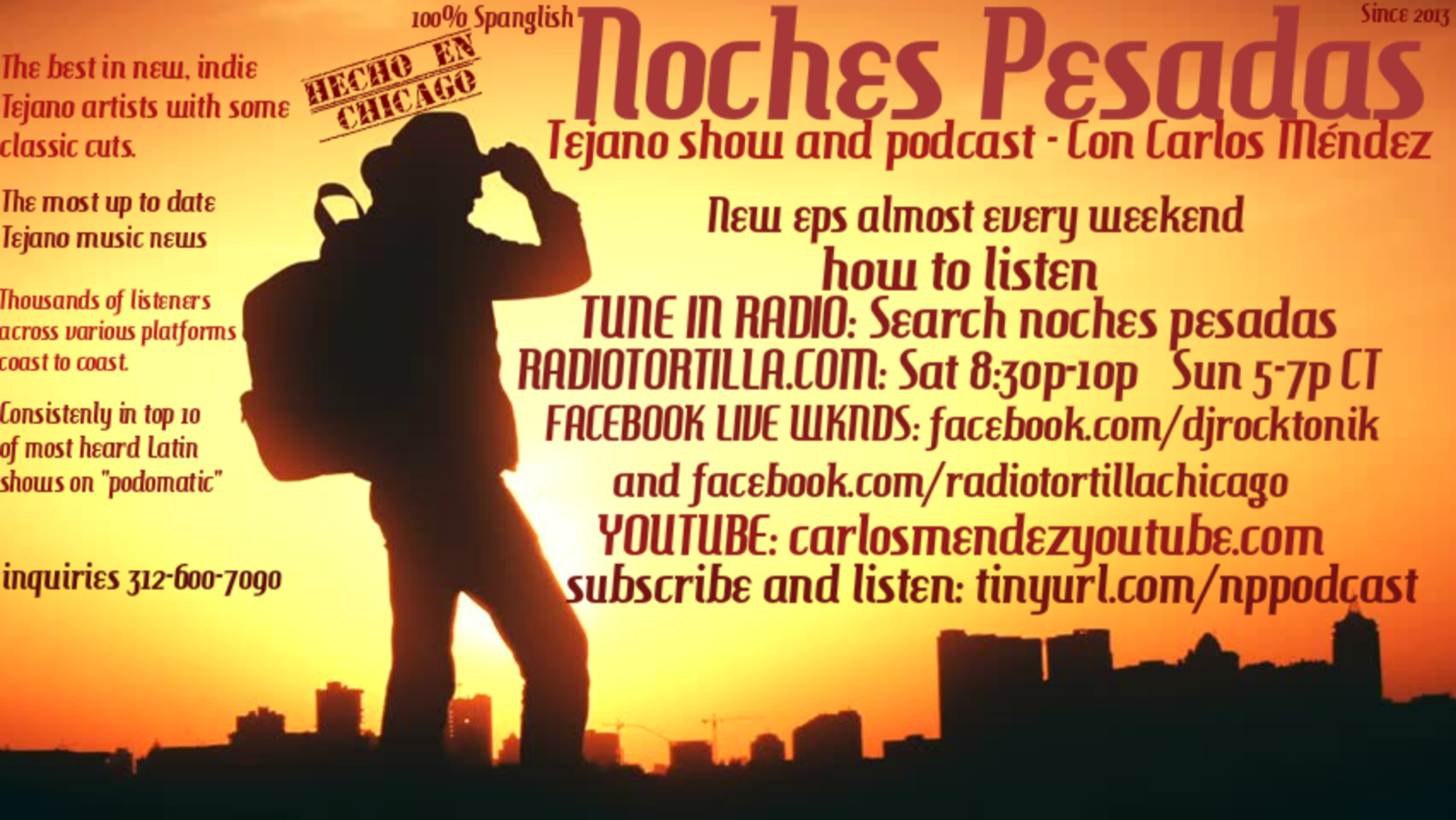 Noches Pesadas Tejano show podcast