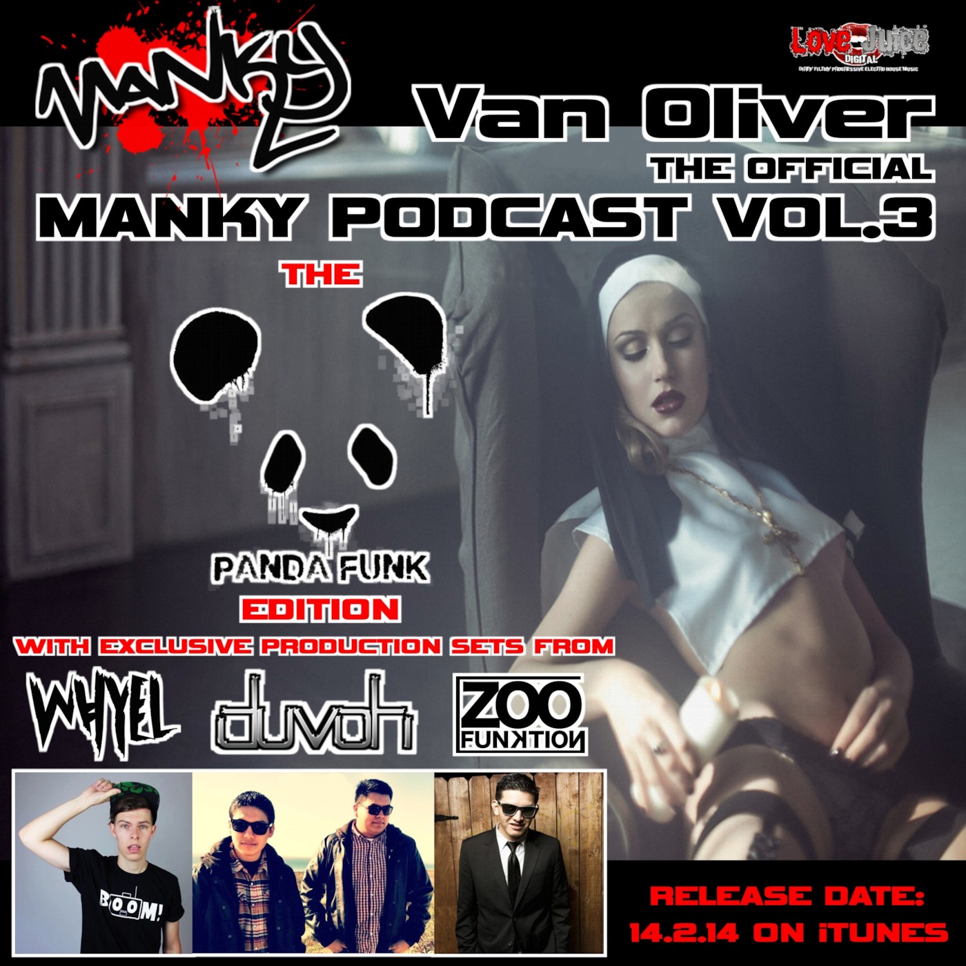 Van Oliver - The Official Manky Podcast Vol.3 in conjunction with Panda Funk with special guests Zoofunktion, Duvoh and Whyel