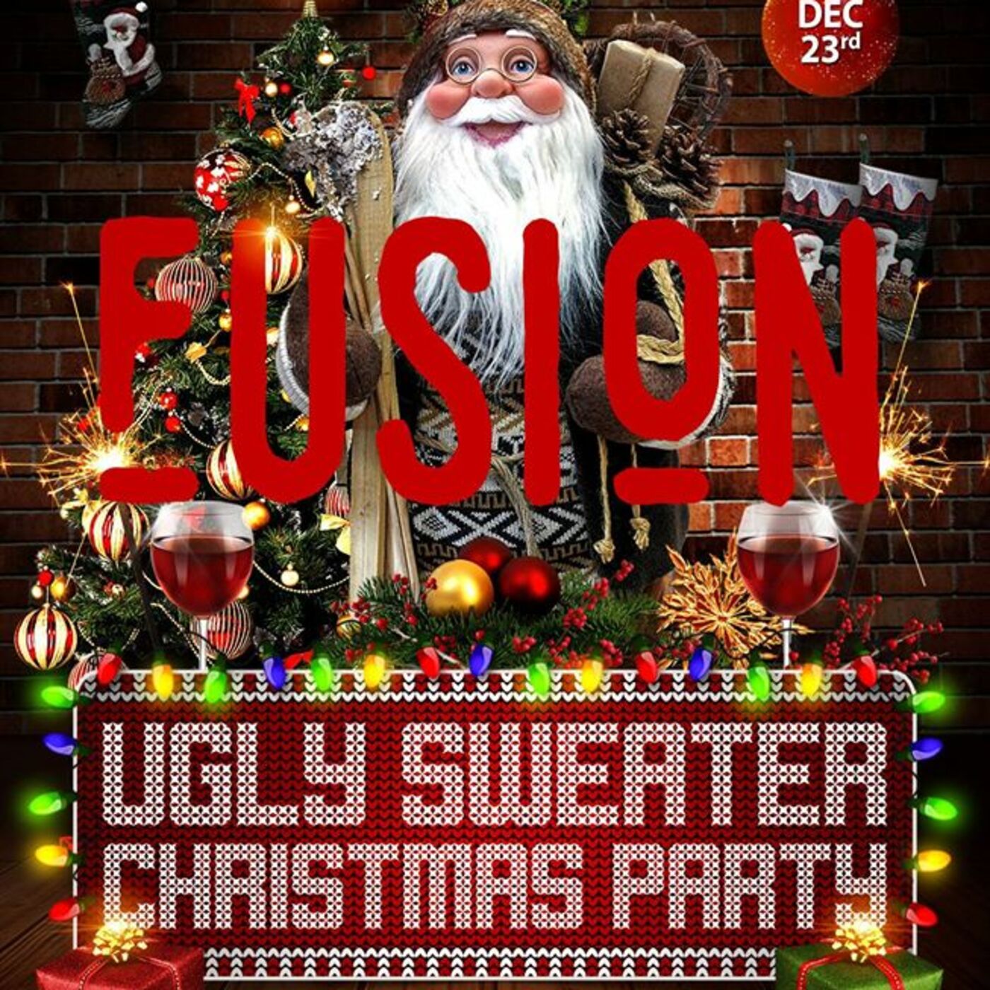 DJ Eric G LIVE @ Fusion Ugly Sweater Christmas Party 2016