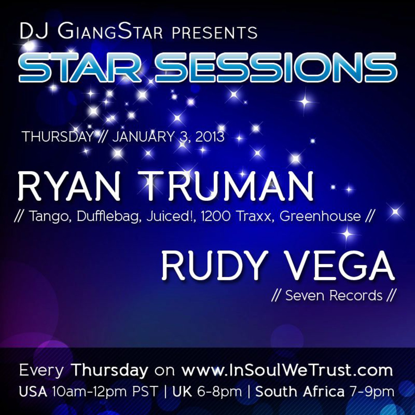 New Mix for Star Session Radio Show 1-3-2013 - Ryan Truman