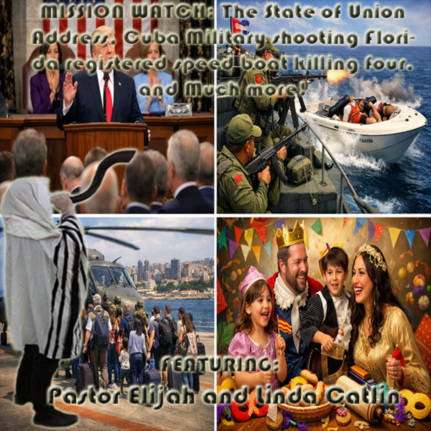 Episode 1559: MISSION WATCH: The State of Union Address and much more! Featuring: Pastor Elijah and Linda Catlin (Video)