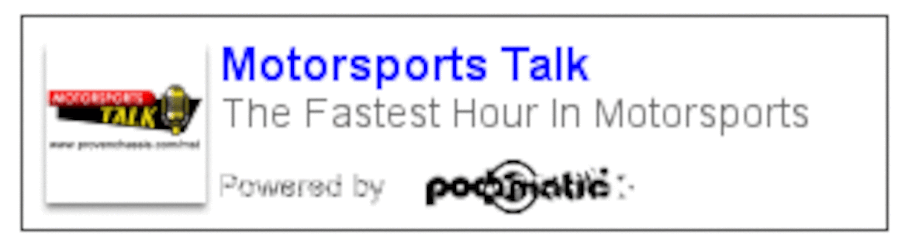 Motorsports Talk 10/6/04 episode artwork
