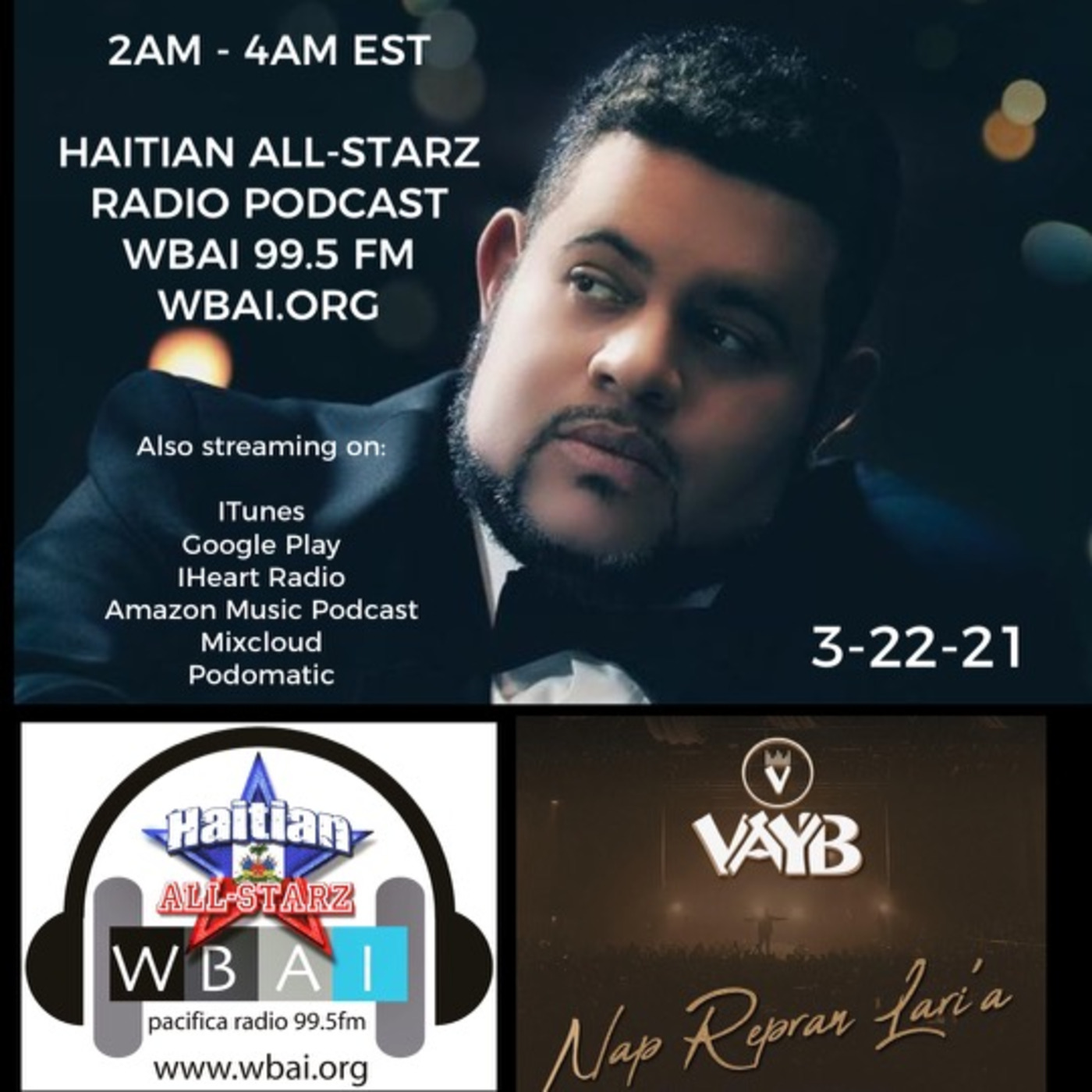 Episode 146: HAITIAN ALL-STARZ RADIO - WBAI 99.5 FM - EPISODE #146 - HARD HITTIN HARRY & DJAYCEE episode artwork