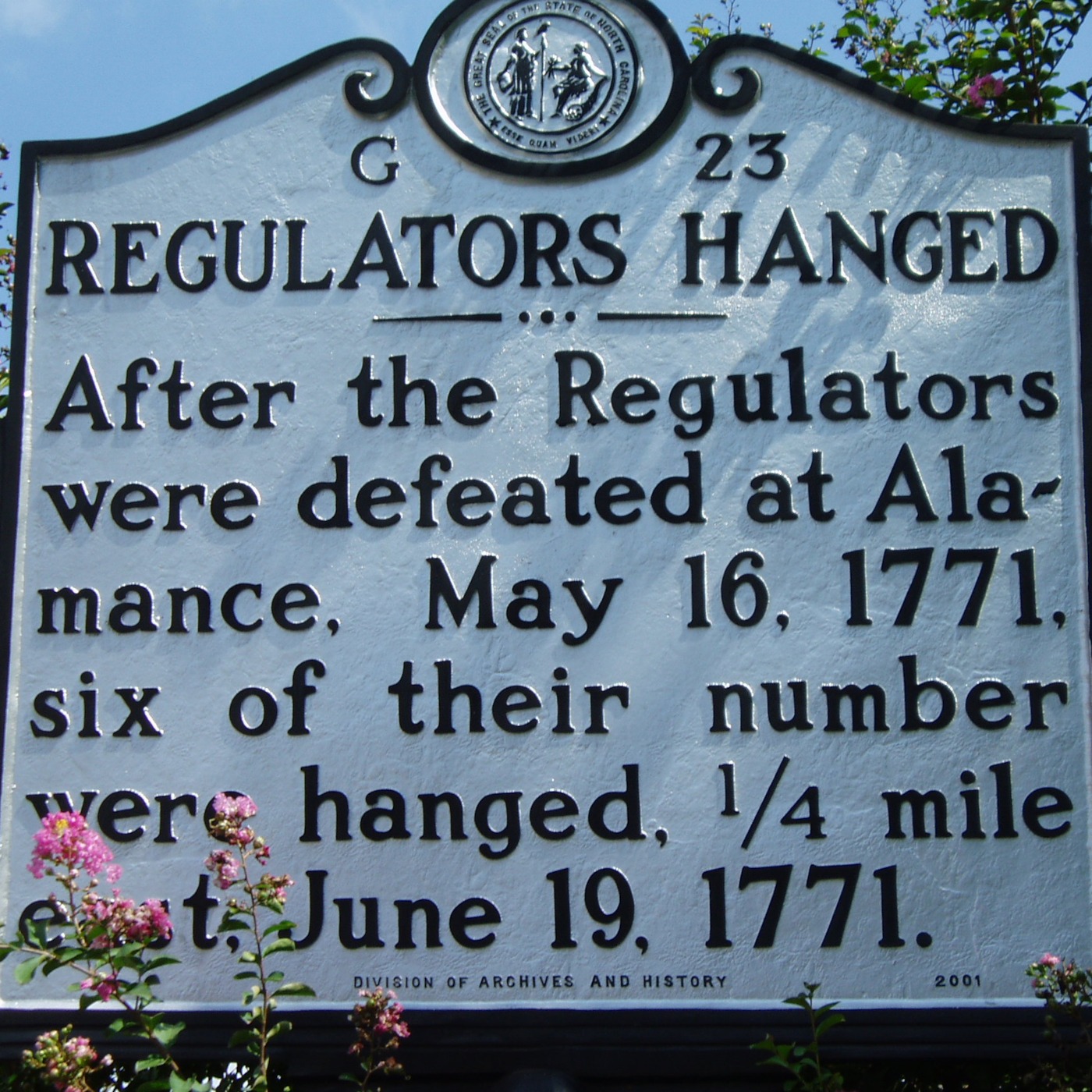 Outlandish History: The Regulator's Rebellion