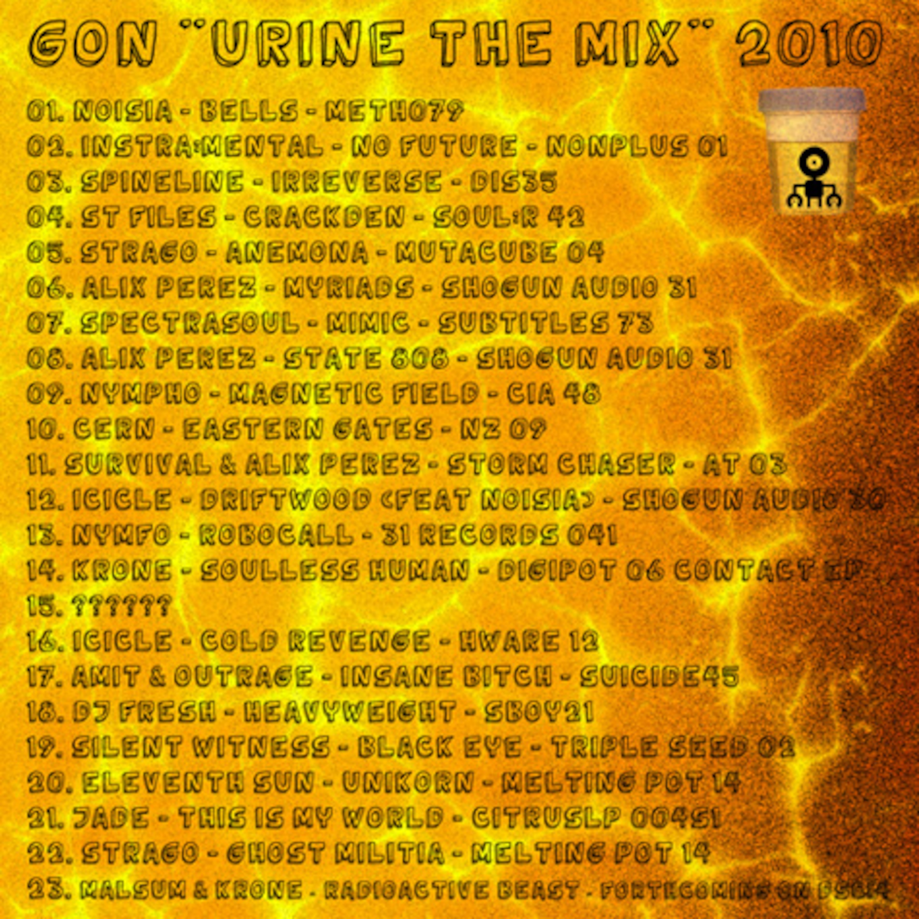 Melting Pot Records Podcast 17 - DJ Gon - "URINE THE MIX"