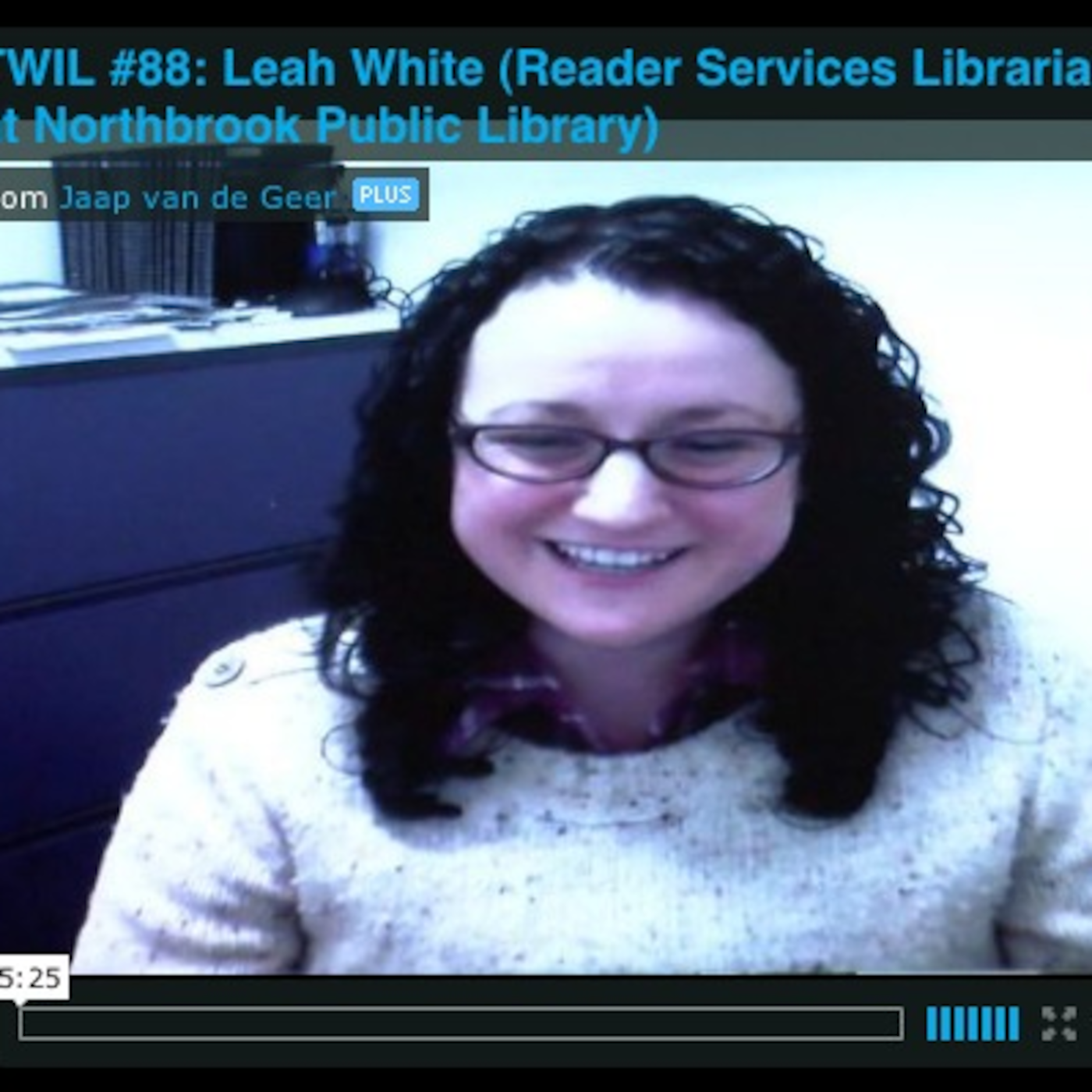 TWIL #88: Leah White (Reader Services Librarian at Northbrook Public Library)