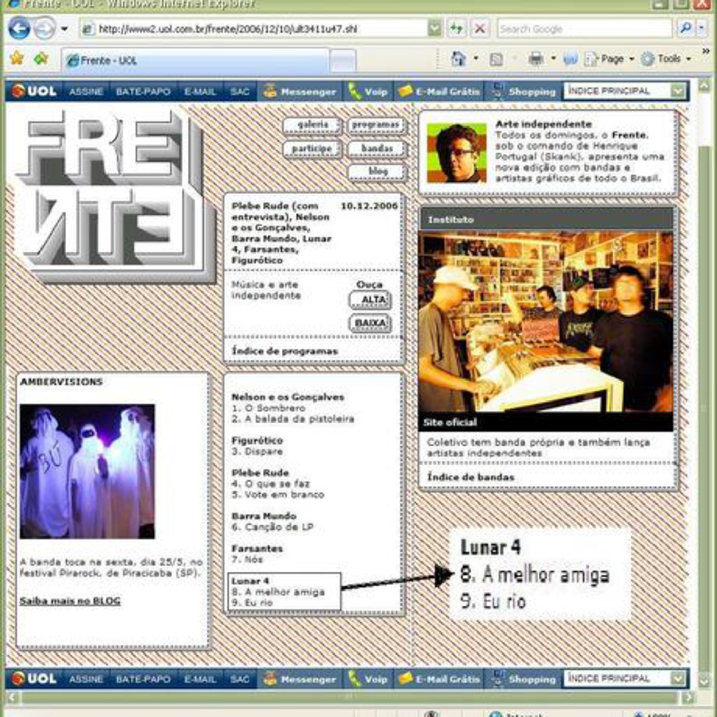 Lunar 4 no Programa Frente da Oi Fm [2006] episode artwork