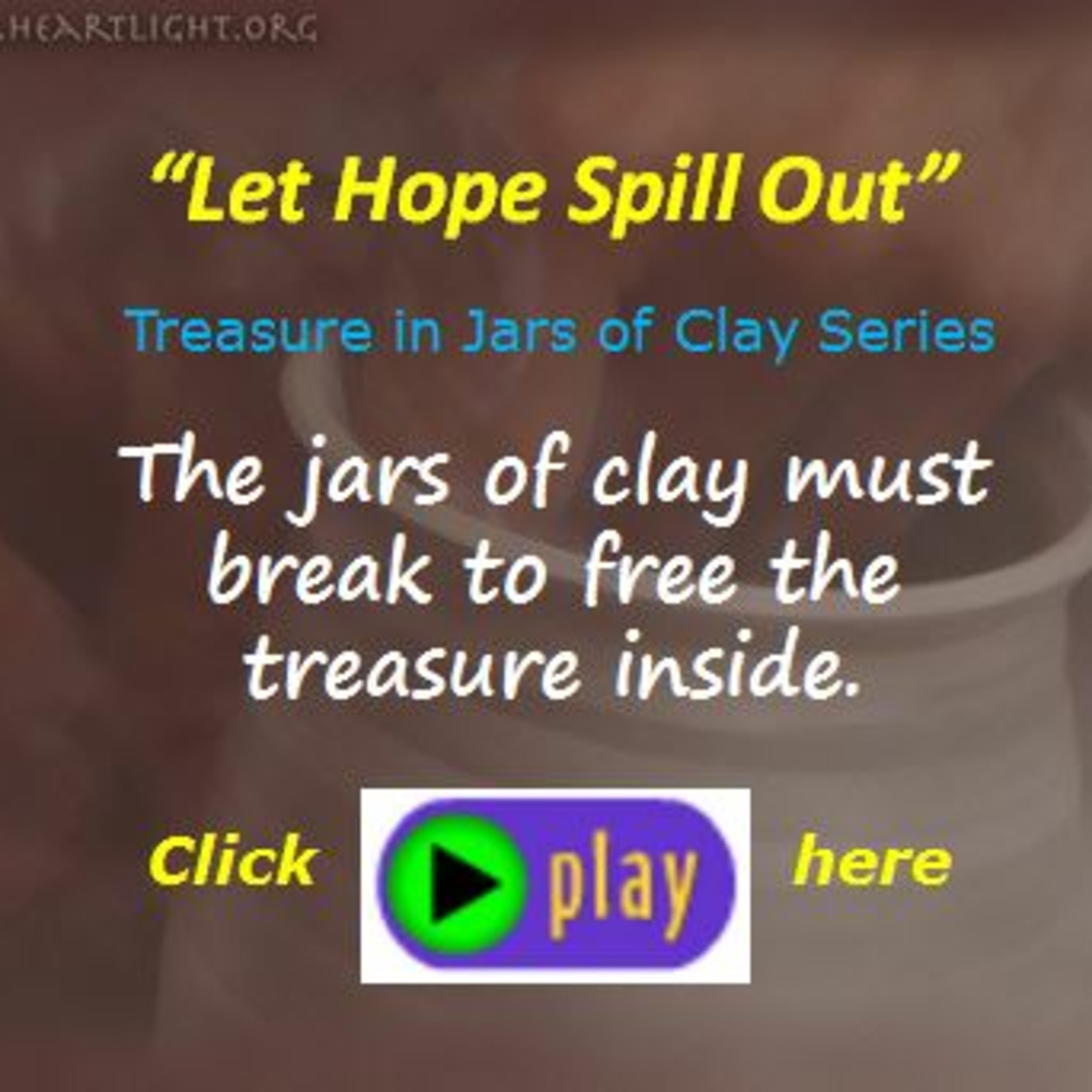 Episode 323 - Treasure in Jars of Clay - Let Hope Spill Out episode artwork