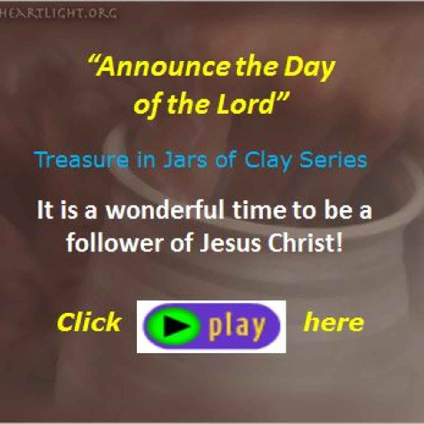 Episode 331  Treasure in Jars of Clay - Announce the Day of the Lord episode artwork