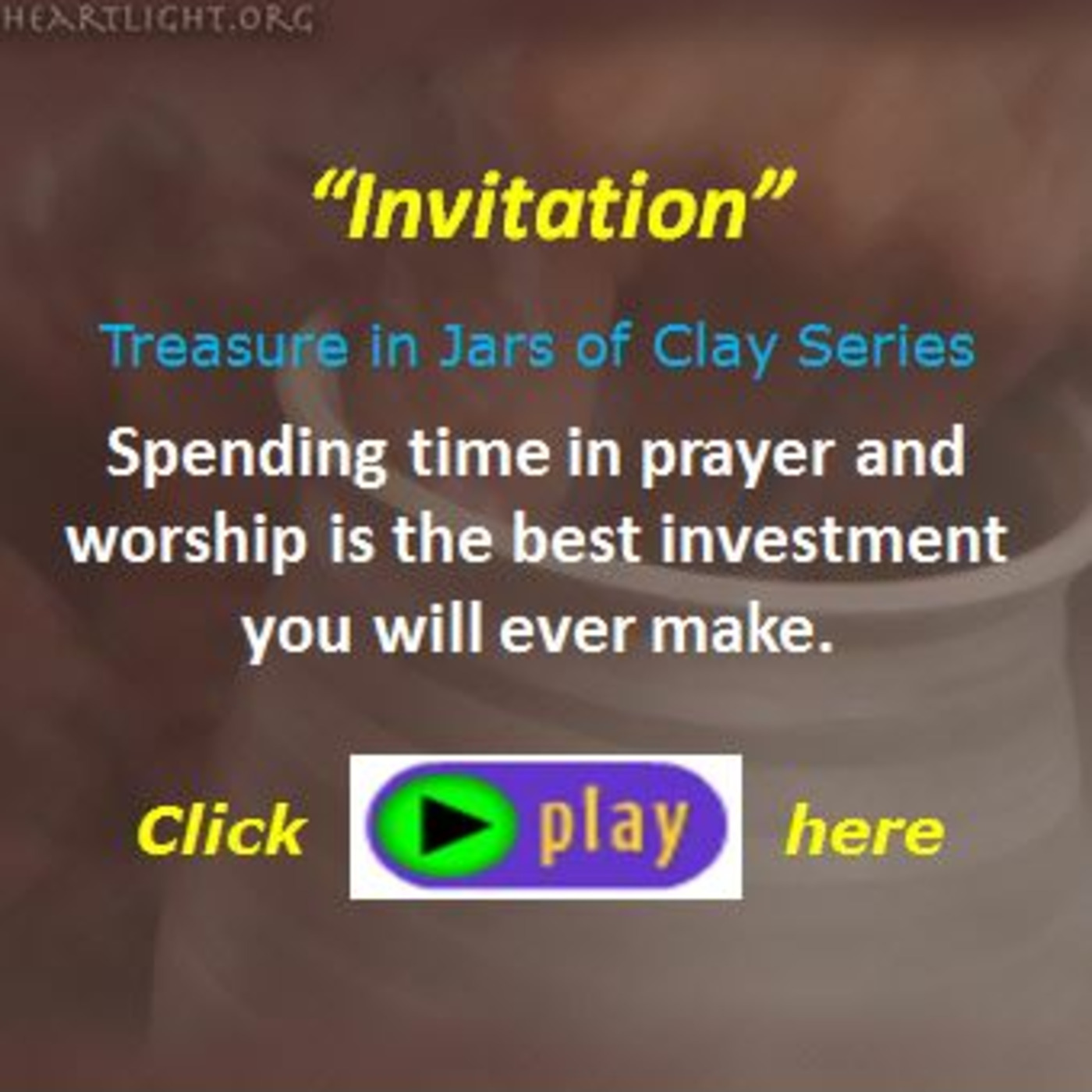 Episode 336  Treasure in Jars of Clay - Invitation episode artwork