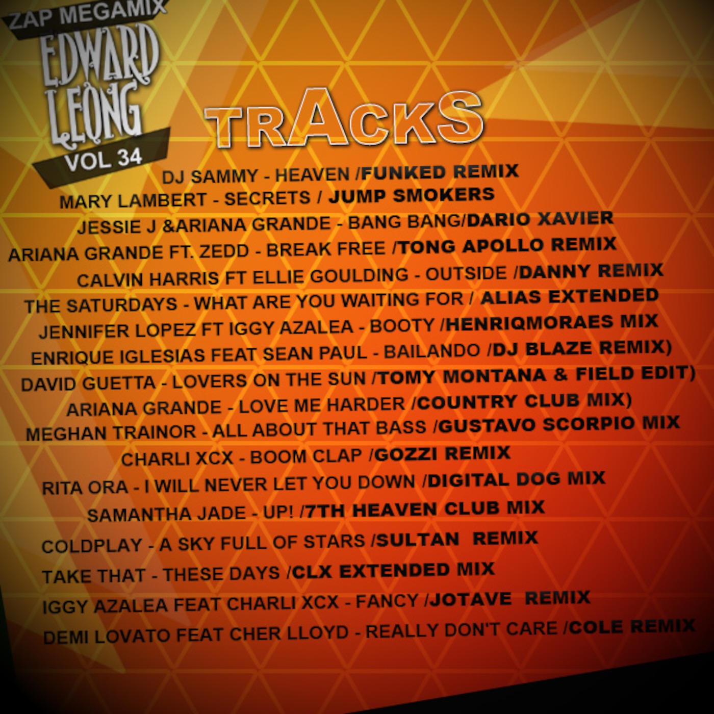 DJ Edward Leong - ZAP MeGaMiX VoL 34 episode artwork