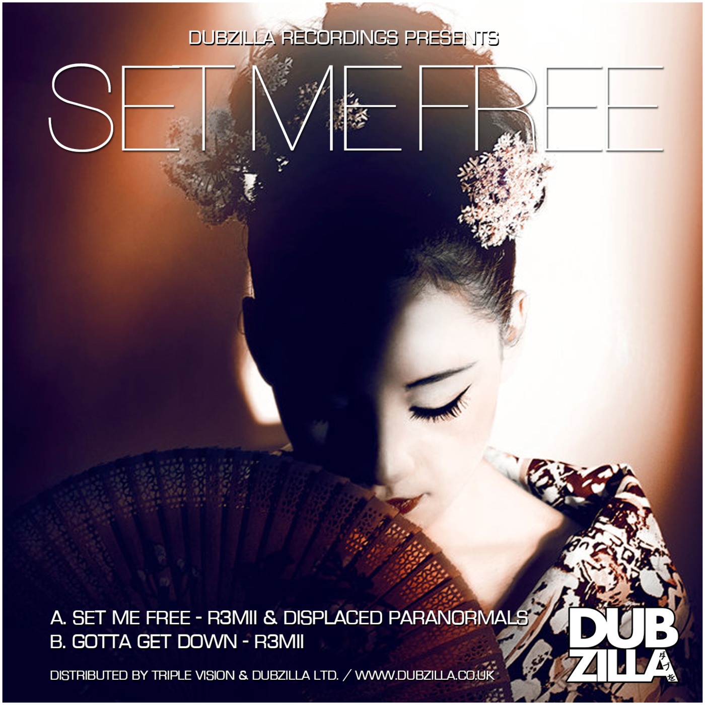 Dubzilla ダブを Recordings - R3Mii & Displaced Paranormals - Set Me Free - DZ007 (FREE)