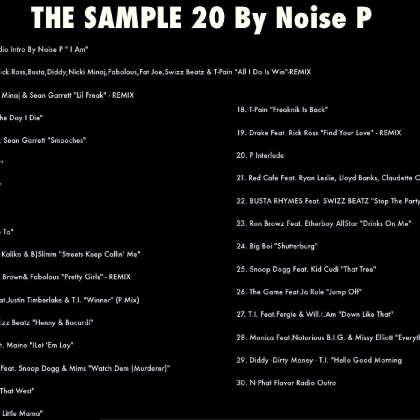 THE SAMPLE 20