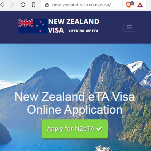 NEW ZEALAND  Official Government Immigration Visa Application Online  TOKYO JAPAN - ニュージーランドビザ申請入国管理センター