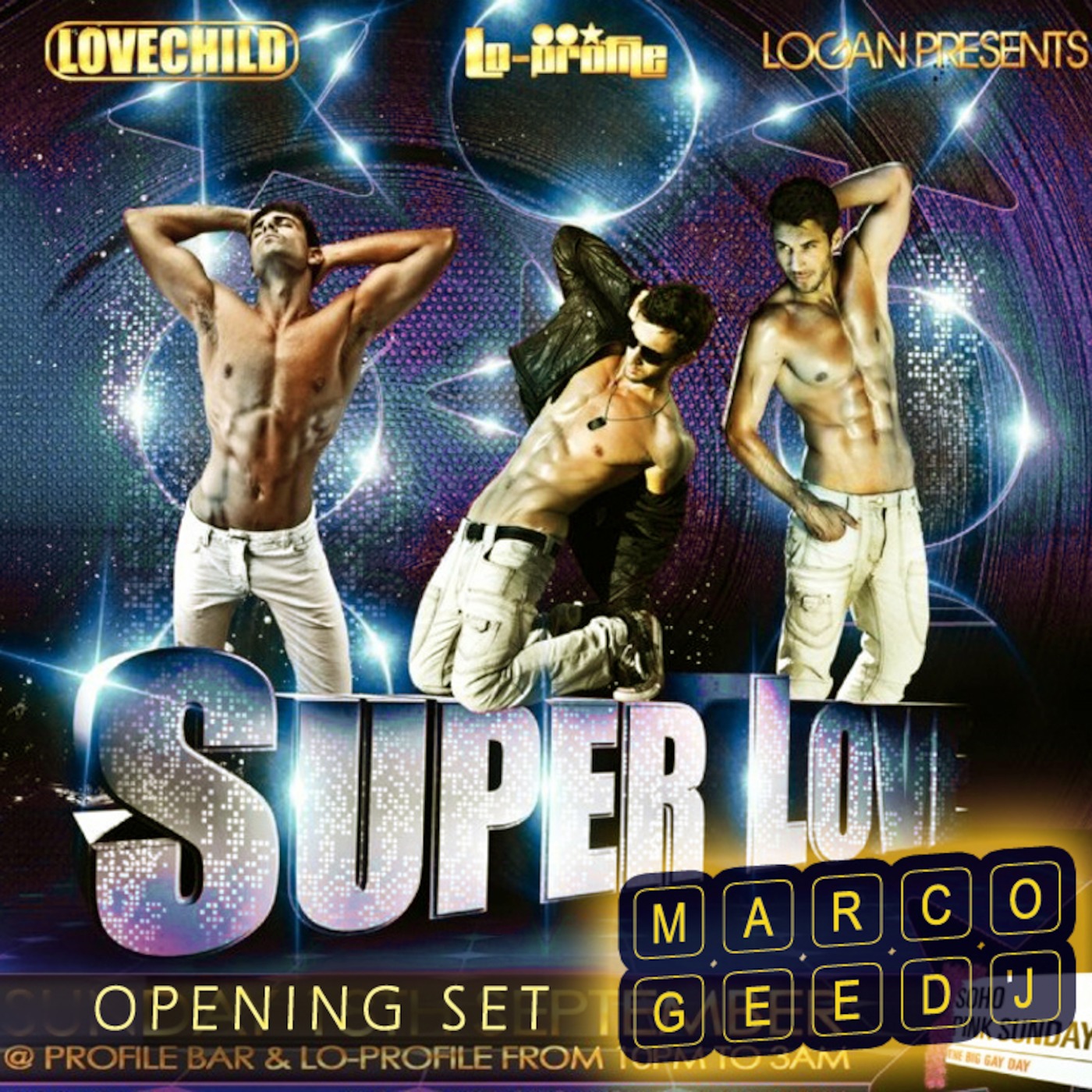 MARCO GEE opening set for SUPERLOVE SOHO PINK WEEKEND