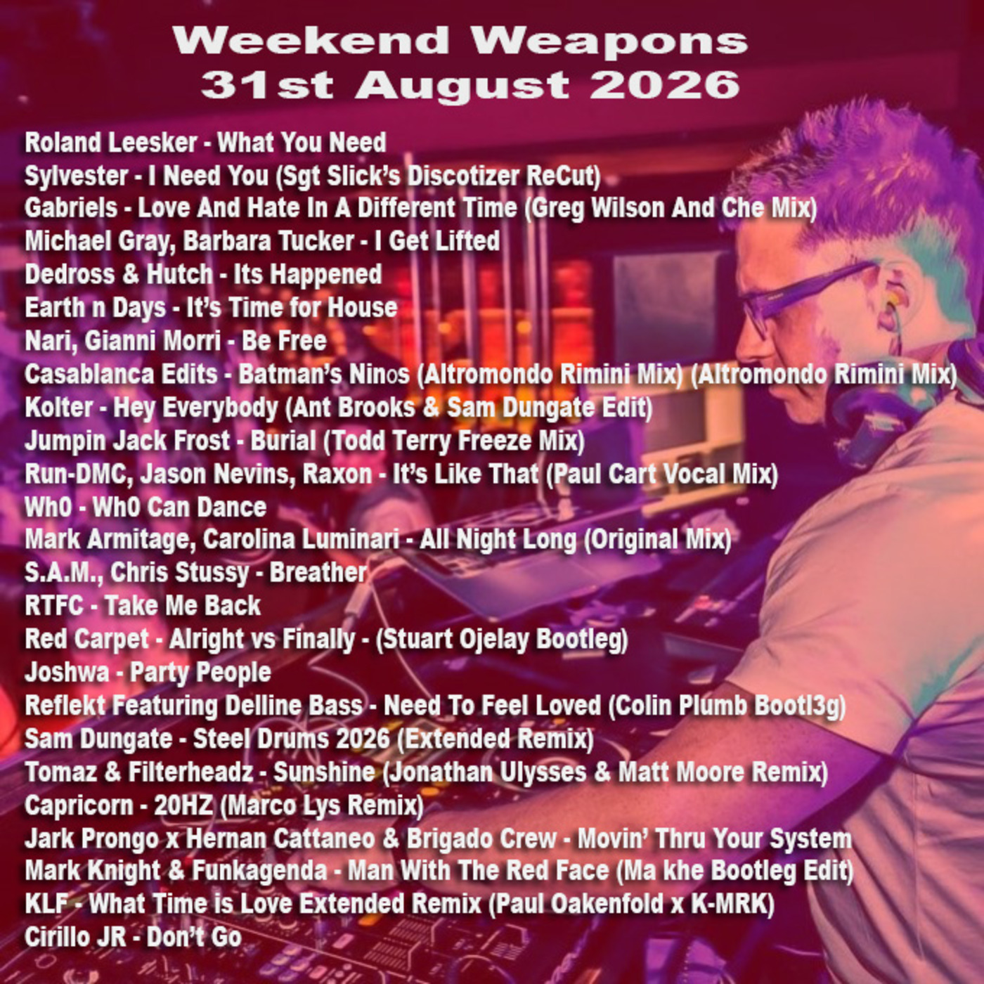 Episode 73: Weekend Weapons 31st August 2026 episode artwork