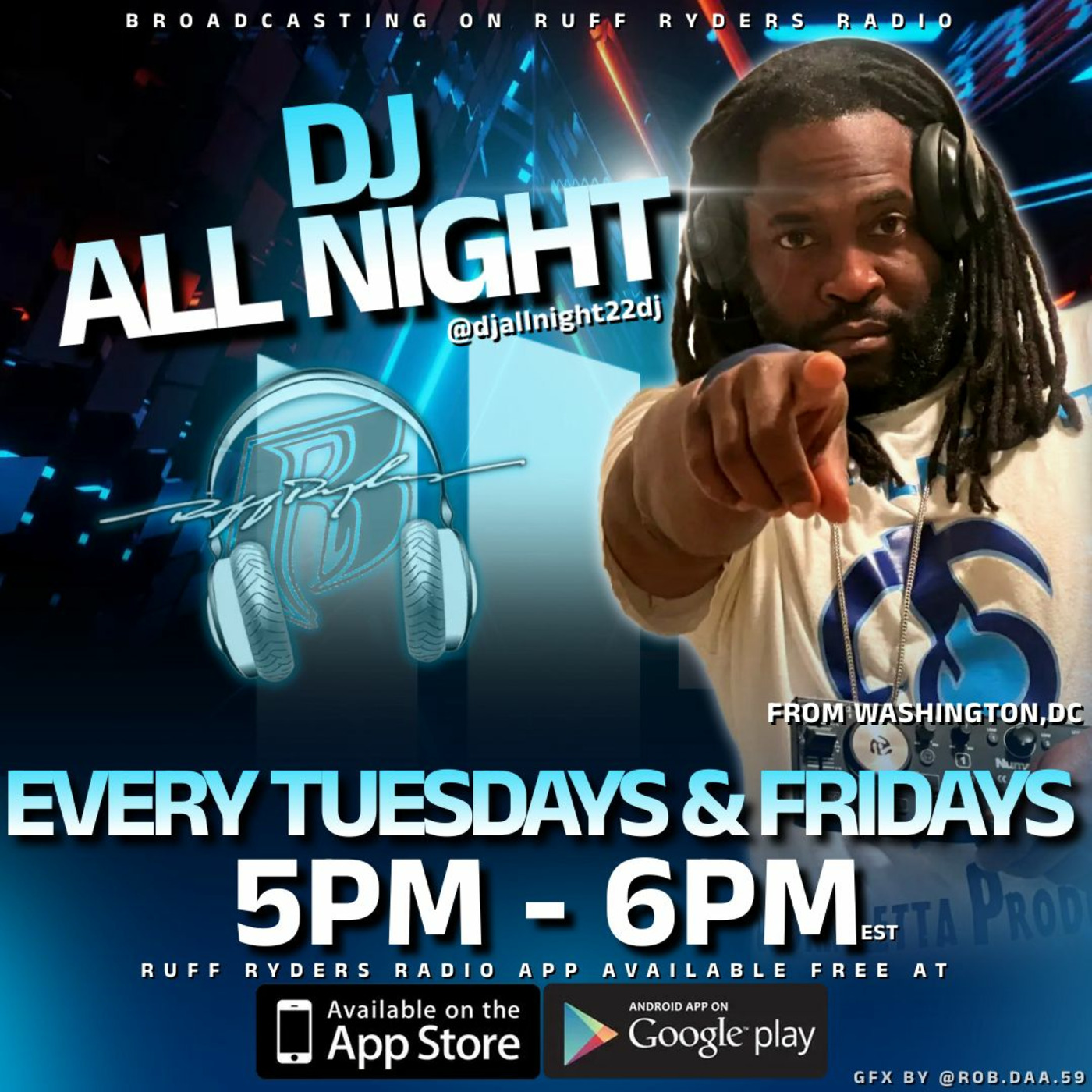 DJ ALL NIGHT RUFF RYDERS HIP HOP and R&B MIX episode artwork