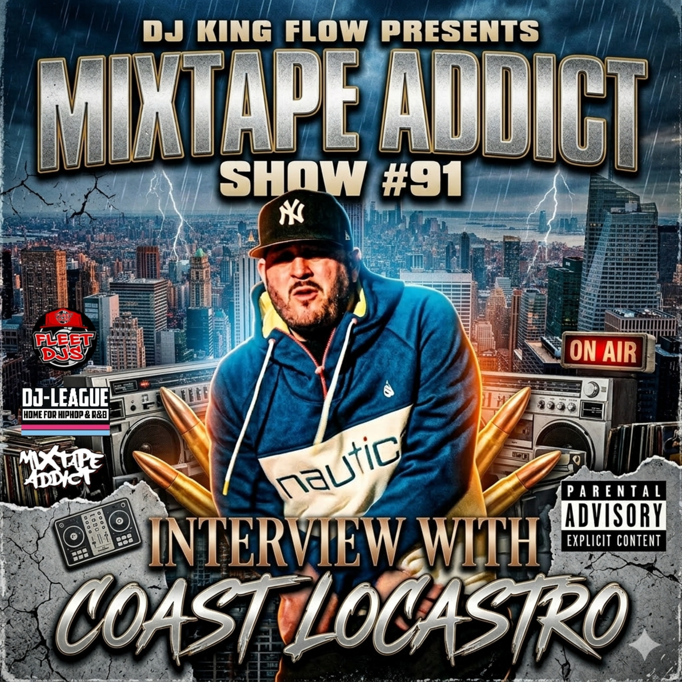 MIXTAPE ADDICT TALK SHOW with DJ KING FLOW ft: COAST LOCASTRO episode artwork