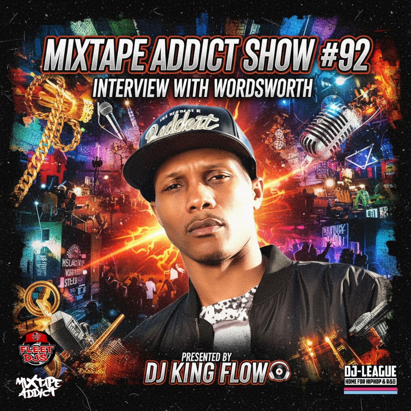 MIXTAPE ADDICT TALK SHOW with DJ KING FLOW ft: WORDSWORTH episode artwork
