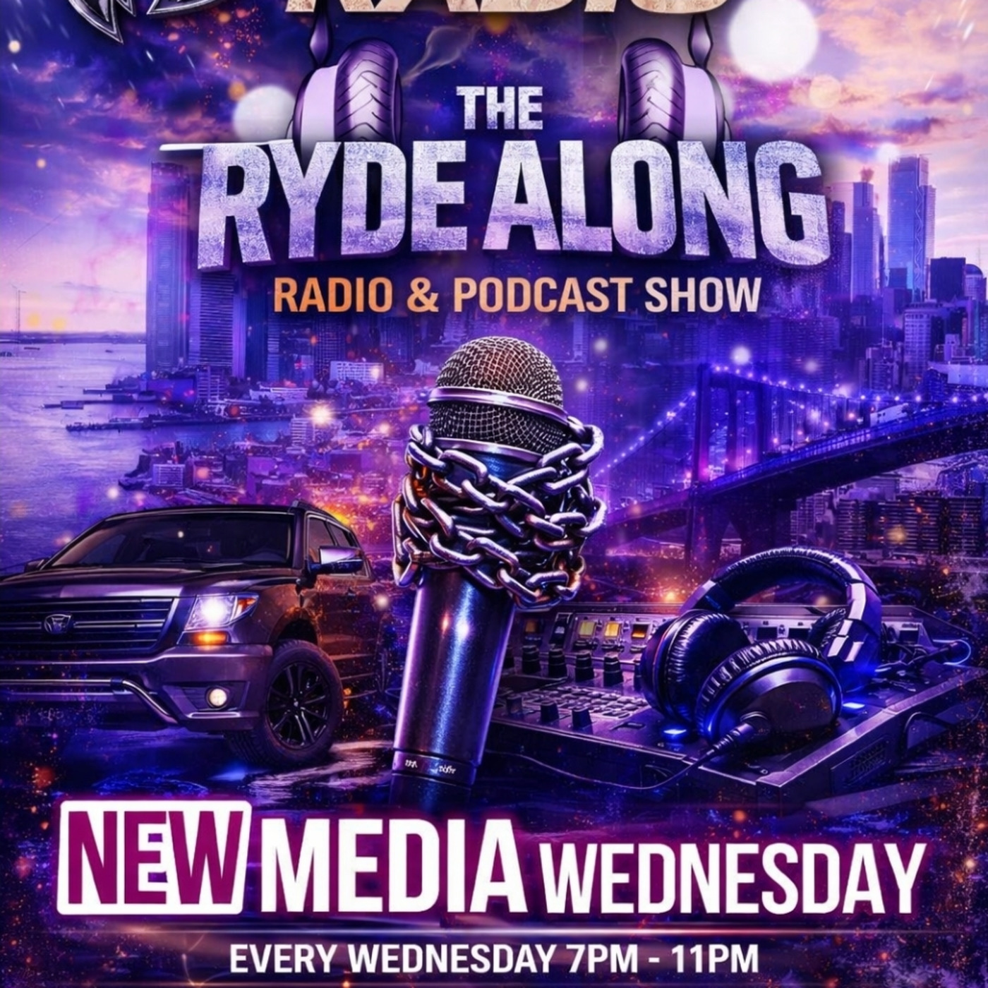 The Ryde Along New Music Mndays at Digiwaxx New Media Night ft - Dee The General Dean, KP, Moses Massena & The Smart Guy episode artwork