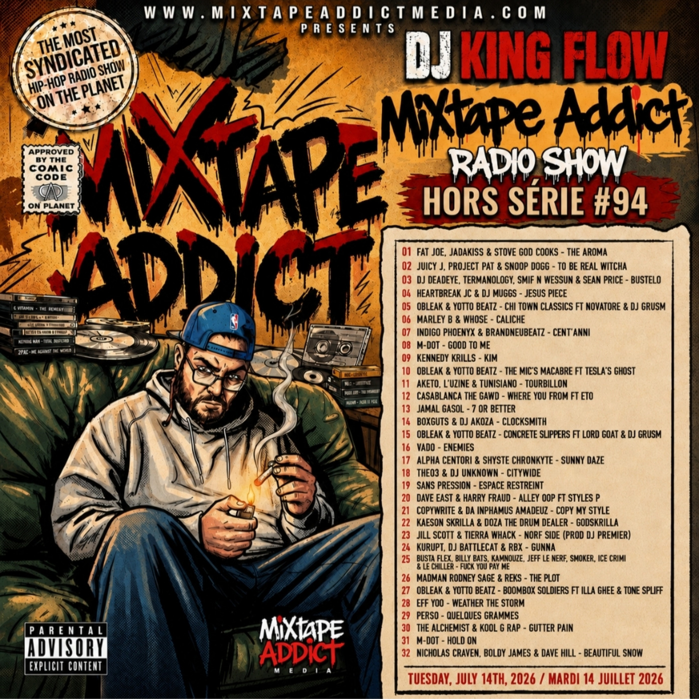 MIXTAPE ADDICT MIX SHOW with DJ KING FLOW episode artwork