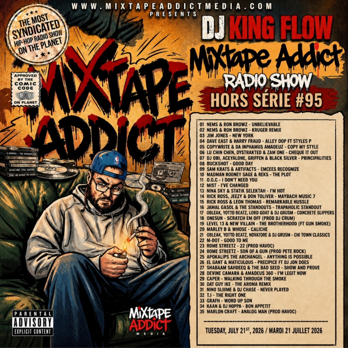 MIXTAPE ADDICT MIX SHOW with DJ KING FLOW episode artwork