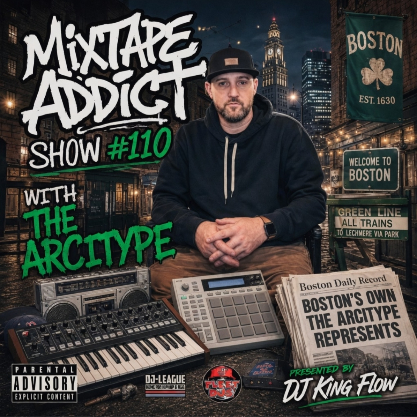 MIXTAPE ADDICT TALK SHOW with DJ KING FLOW ft: THE ARCITYPE episode artwork
