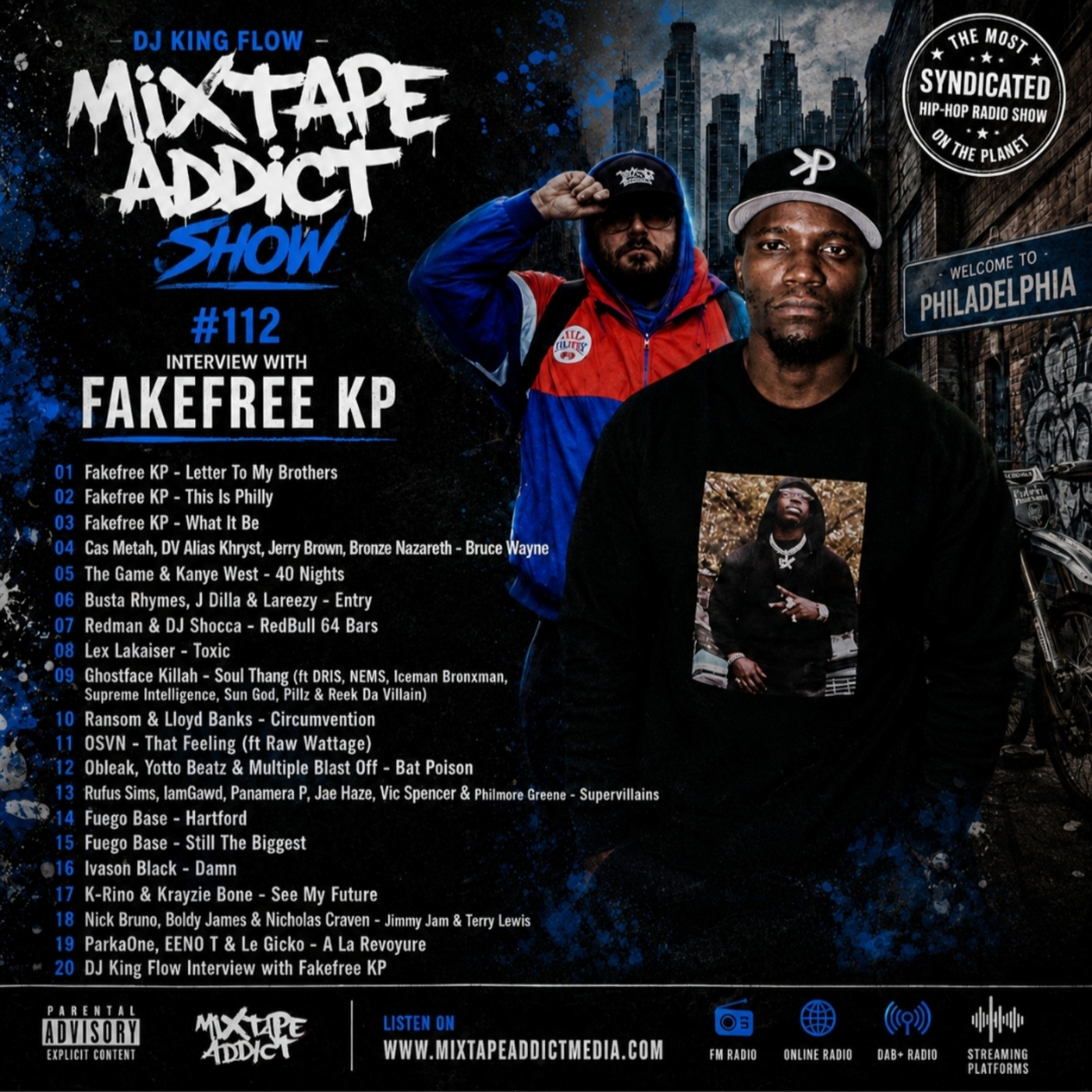 MIXTAPE ADDICT TALK SHOW with DJ KING FLOW ft: KP (RUFF RYDERS ARTIST) episode artwork