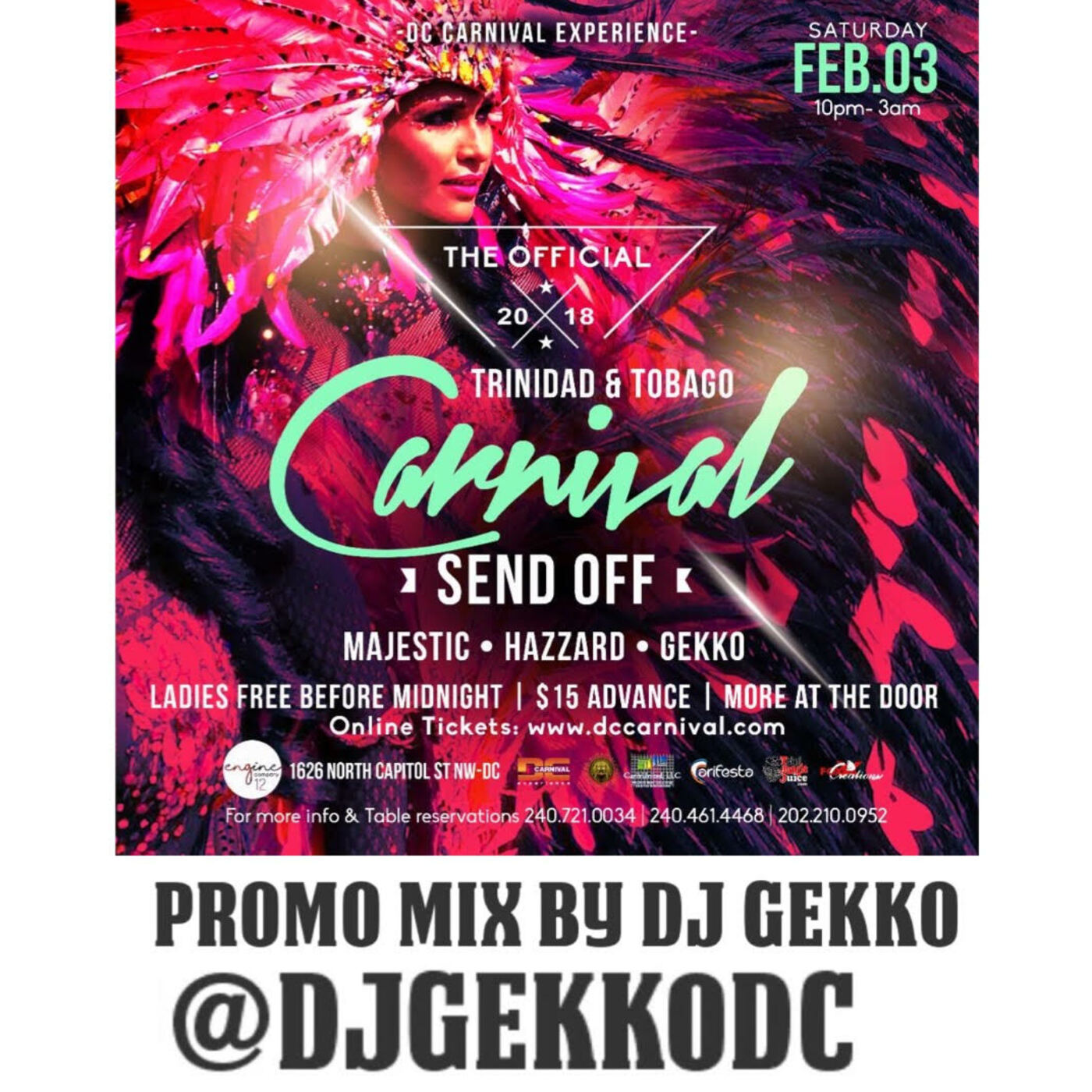 Official 2018 T&T Carnival Send Off (Promo Mix by DJ Gekko)