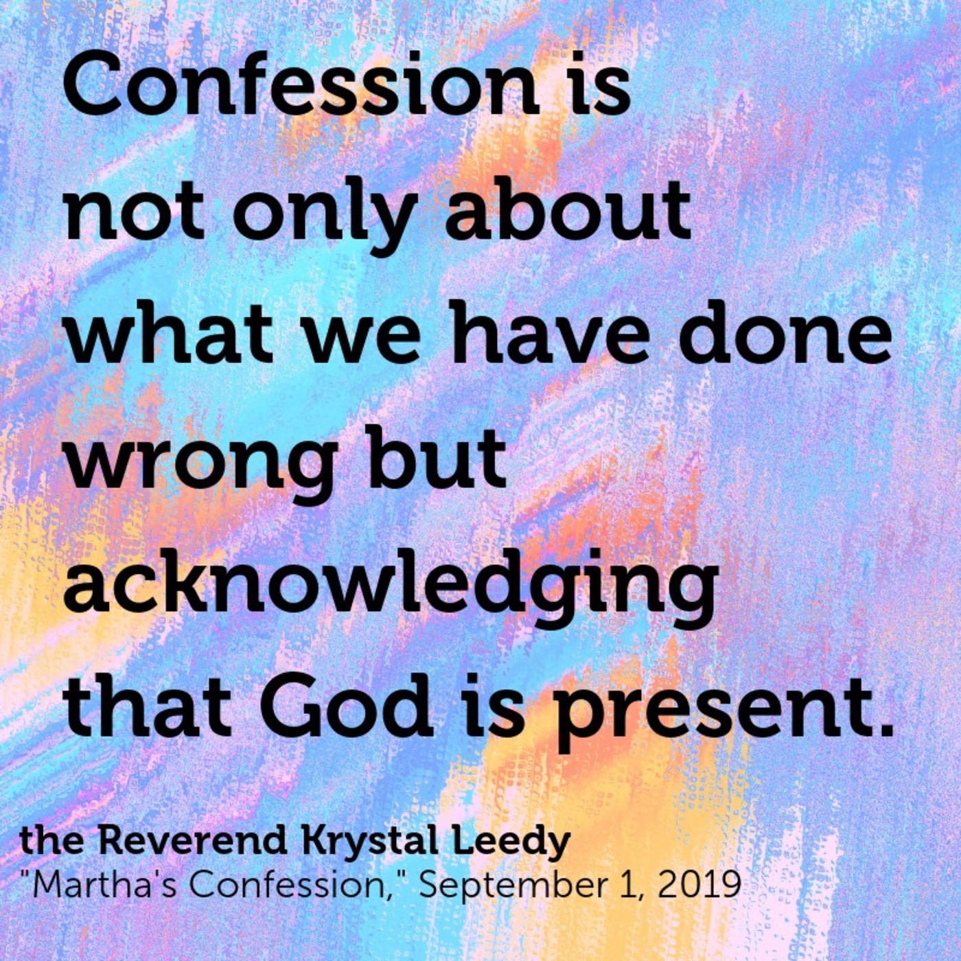 Martha's Confession